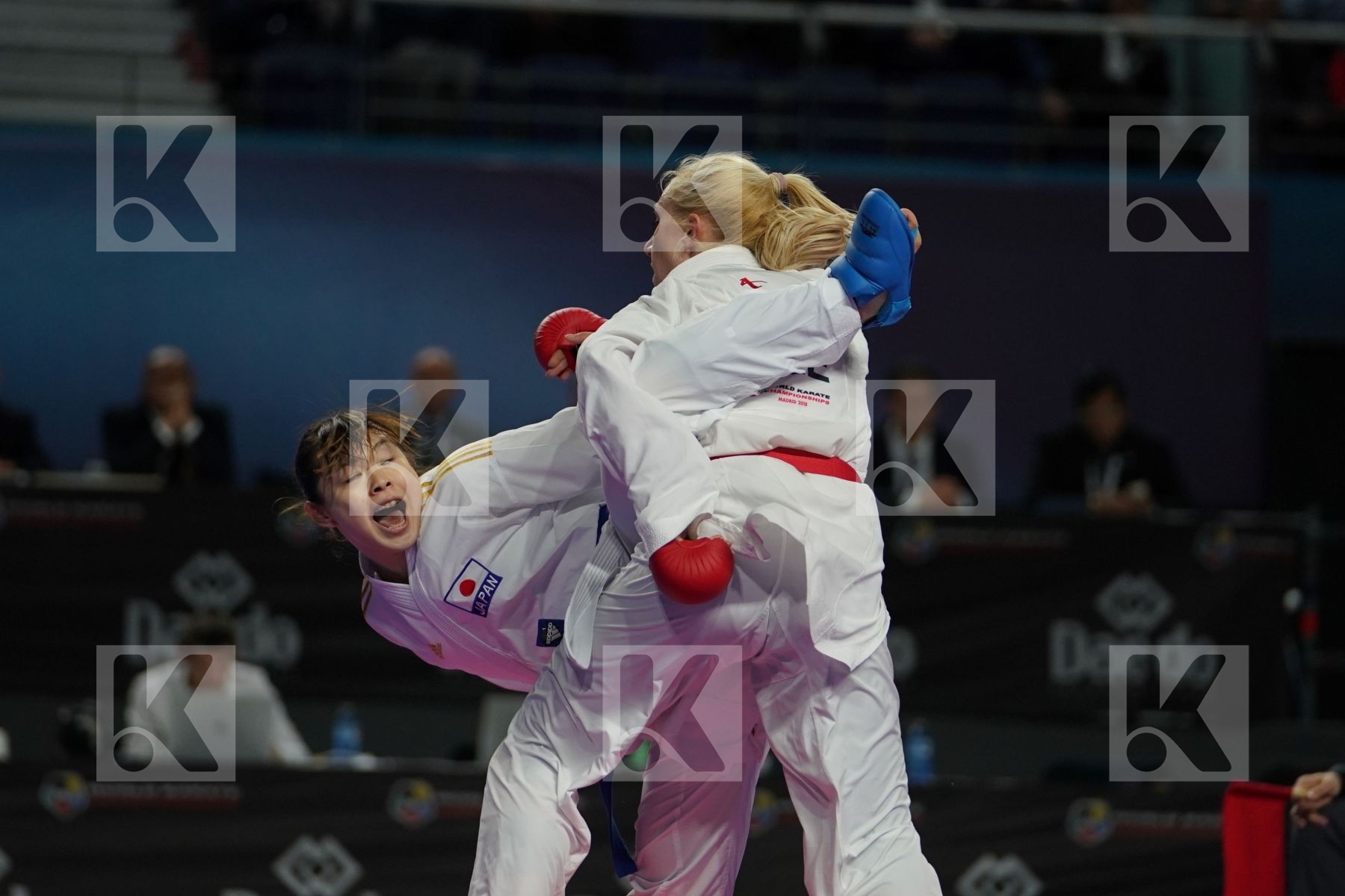 ELENI CHATZILIADOU (GREECE) vs AYUMI UEKUSA (JAPAN) in Senior Kumite 68+ Kg - Final bout