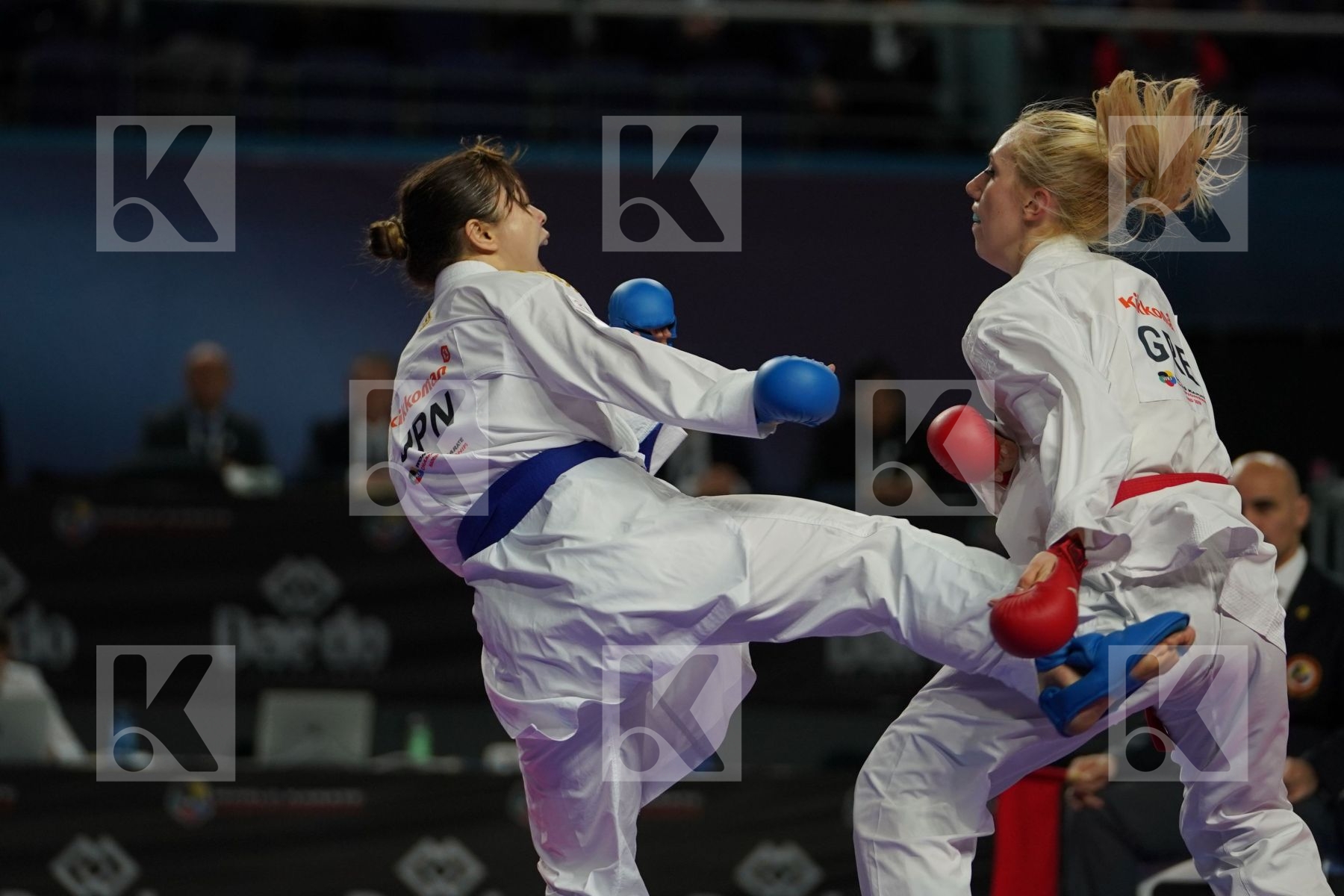 ELENI CHATZILIADOU (GREECE) vs AYUMI UEKUSA (JAPAN) in Senior Kumite 68+ Kg - Final bout