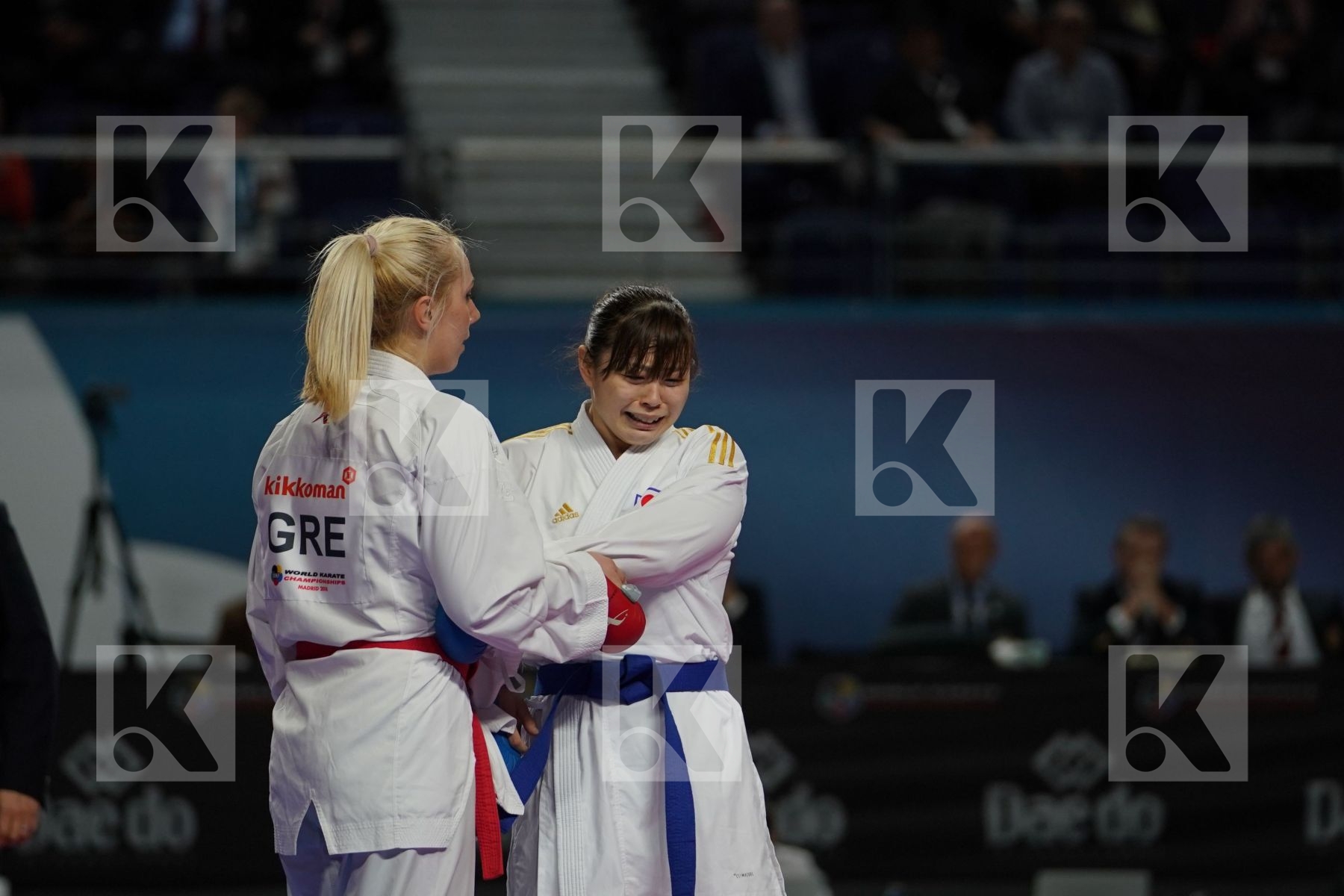 ELENI CHATZILIADOU (GREECE) vs AYUMI UEKUSA (JAPAN) in Senior Kumite 68+ Kg - Final bout