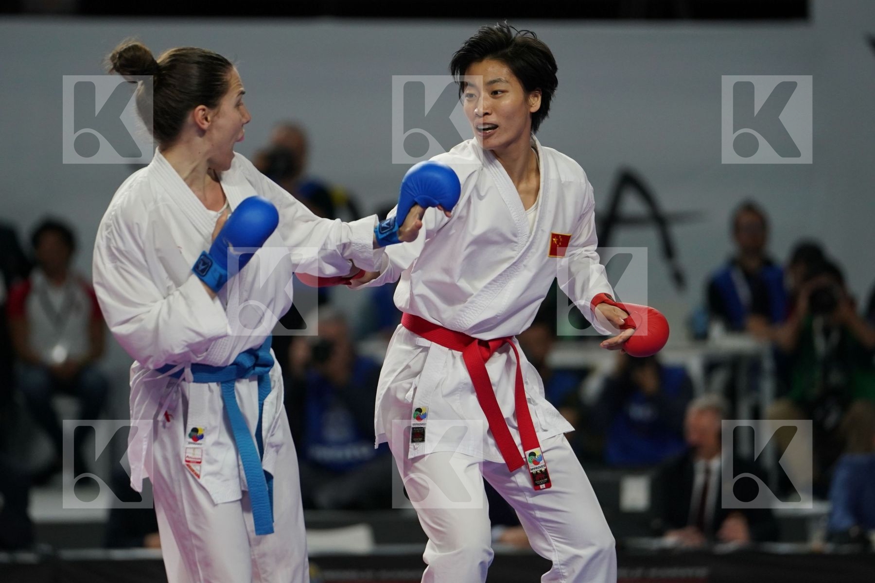 XIAOYAN YIN (PEOPLE'S REPUBLIC OF CHINA) vs JOVANA PREKOVIC (SERBIA) in Senior Kumite Ð 61 Kg - Final bout