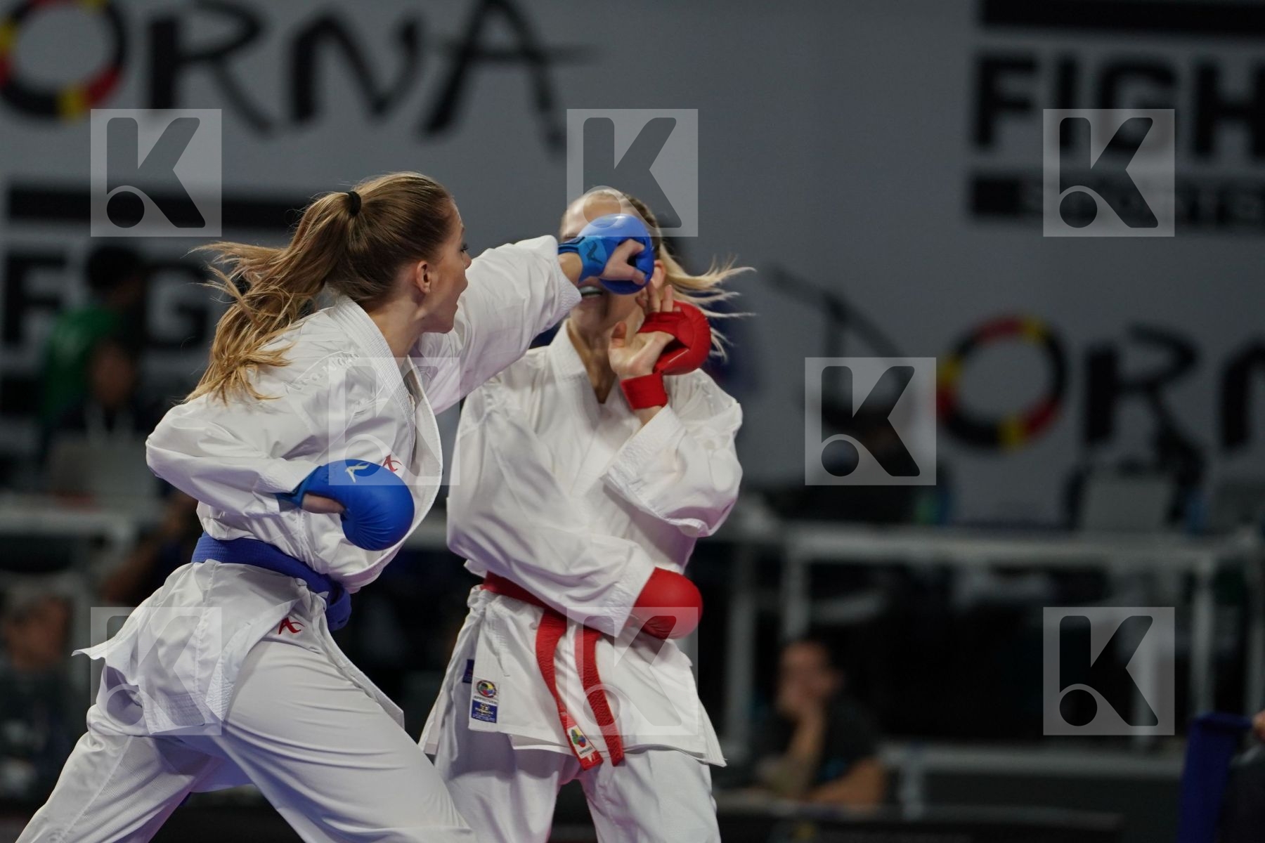 JANA BITSCH (GERMANY) vs DOROTA BANASZCZYK (POLAND) in Senior Kumite -55 Kg - Final bout