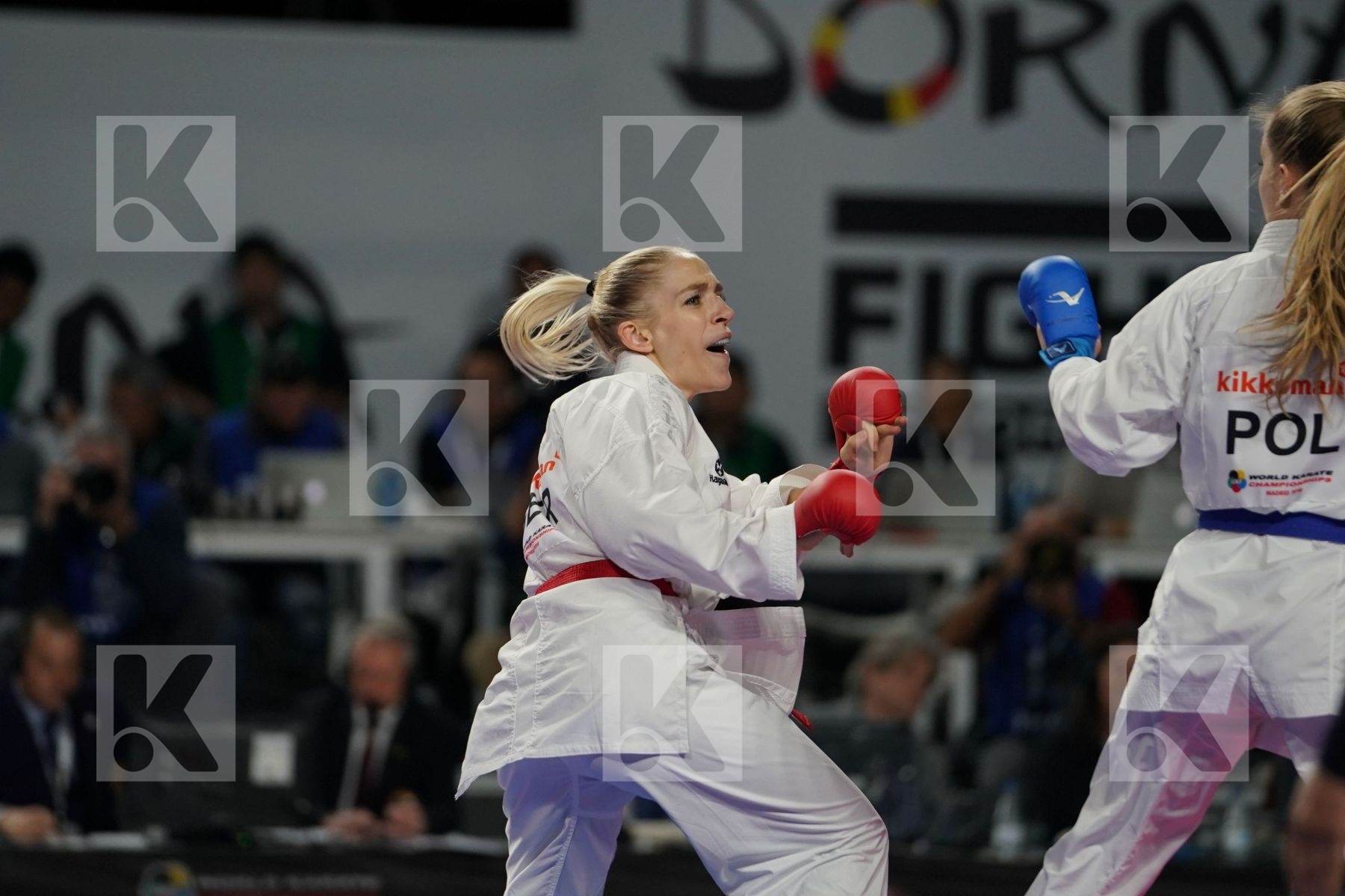 JANA BITSCH (GERMANY) vs DOROTA BANASZCZYK (POLAND) in Senior Kumite -55 Kg - Final bout