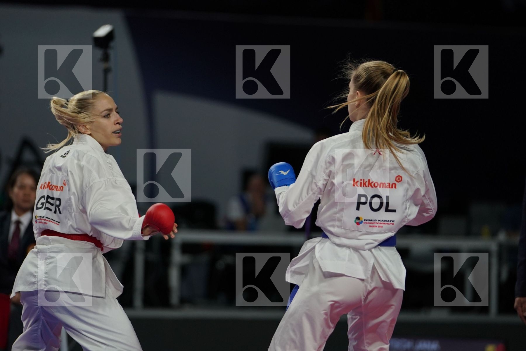 JANA BITSCH (GERMANY) vs DOROTA BANASZCZYK (POLAND) in Senior Kumite -55 Kg - Final bout