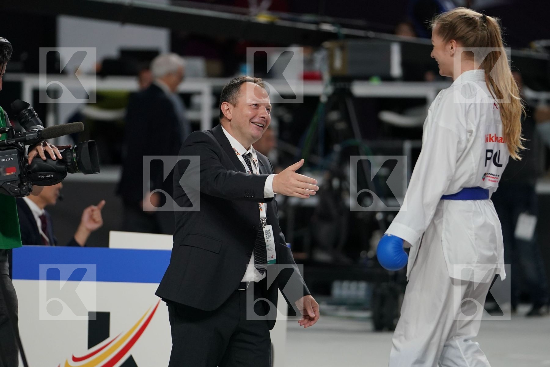 JANA BITSCH (GERMANY) vs DOROTA BANASZCZYK (POLAND) in Senior Kumite -55 Kg - Final bout