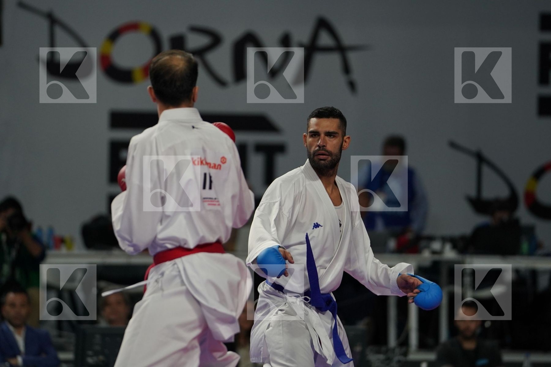 BAHMAN ASGARI GHONCHEH (ISLAMIC REPUBLIC OF IRAN) vs LUIGI BUSA (ITALY) in Senior Kumite Ð 75 Kg - Final bout