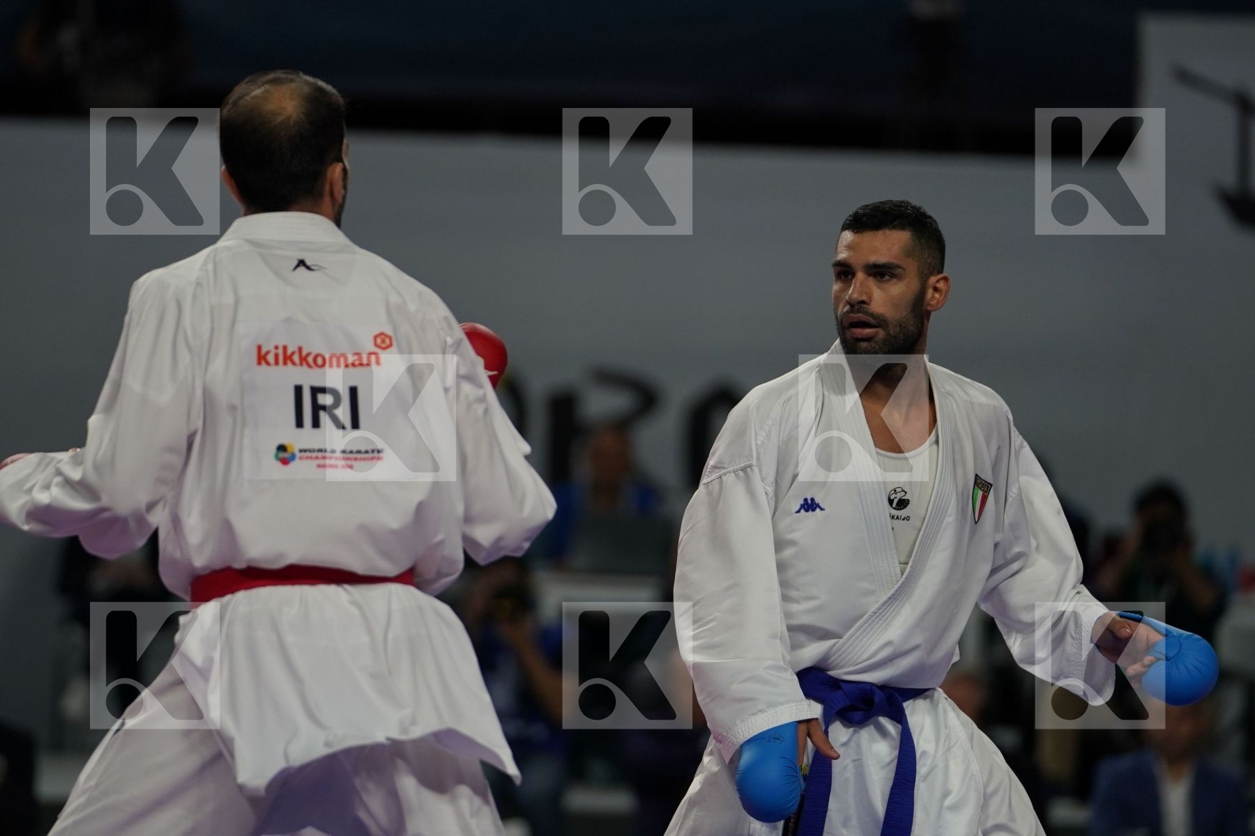 BAHMAN ASGARI GHONCHEH (ISLAMIC REPUBLIC OF IRAN) vs LUIGI BUSA (ITALY) in Senior Kumite Ð 75 Kg - Final bout