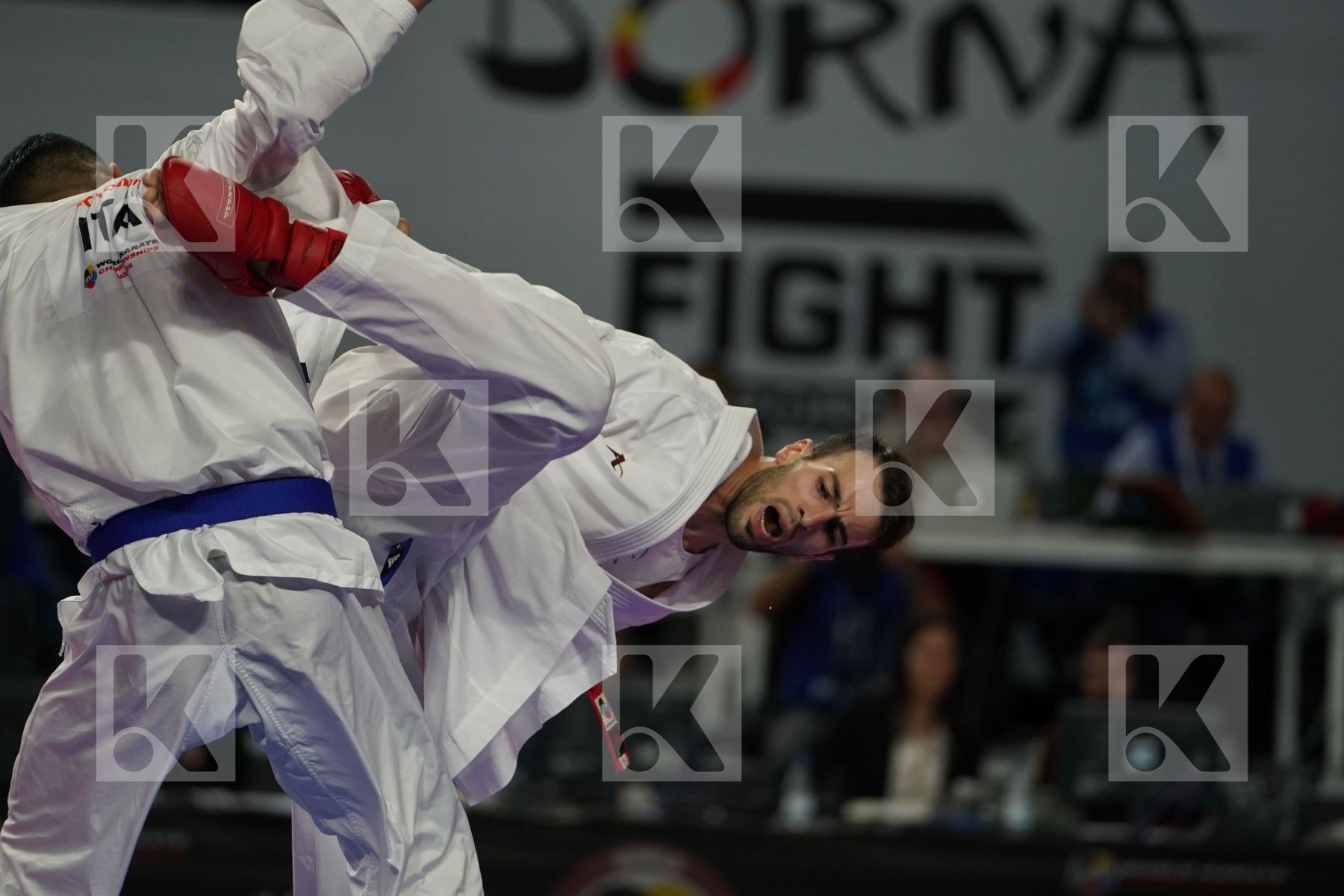 BAHMAN ASGARI GHONCHEH (ISLAMIC REPUBLIC OF IRAN) vs LUIGI BUSA (ITALY) in Senior Kumite Ð 75 Kg - Final bout