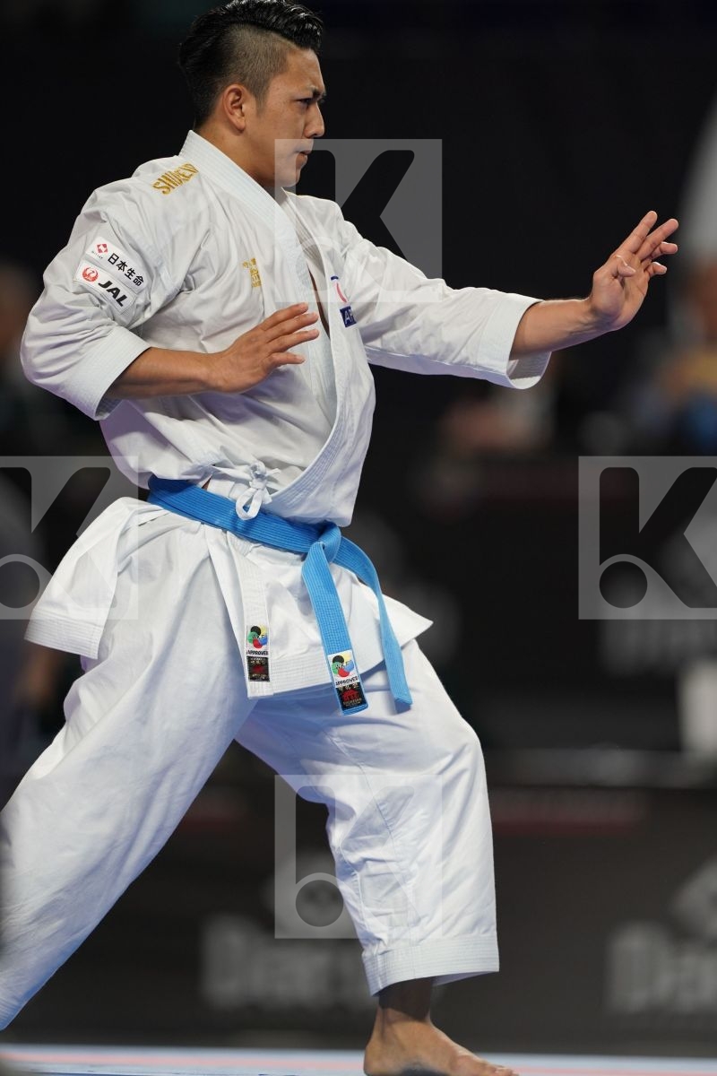 DAMIAN HUGO QUINTERO CAPDEVILA (SPAIN) vs RYO KIYUNA (JAPAN) in Senior Male Kata - Final bout