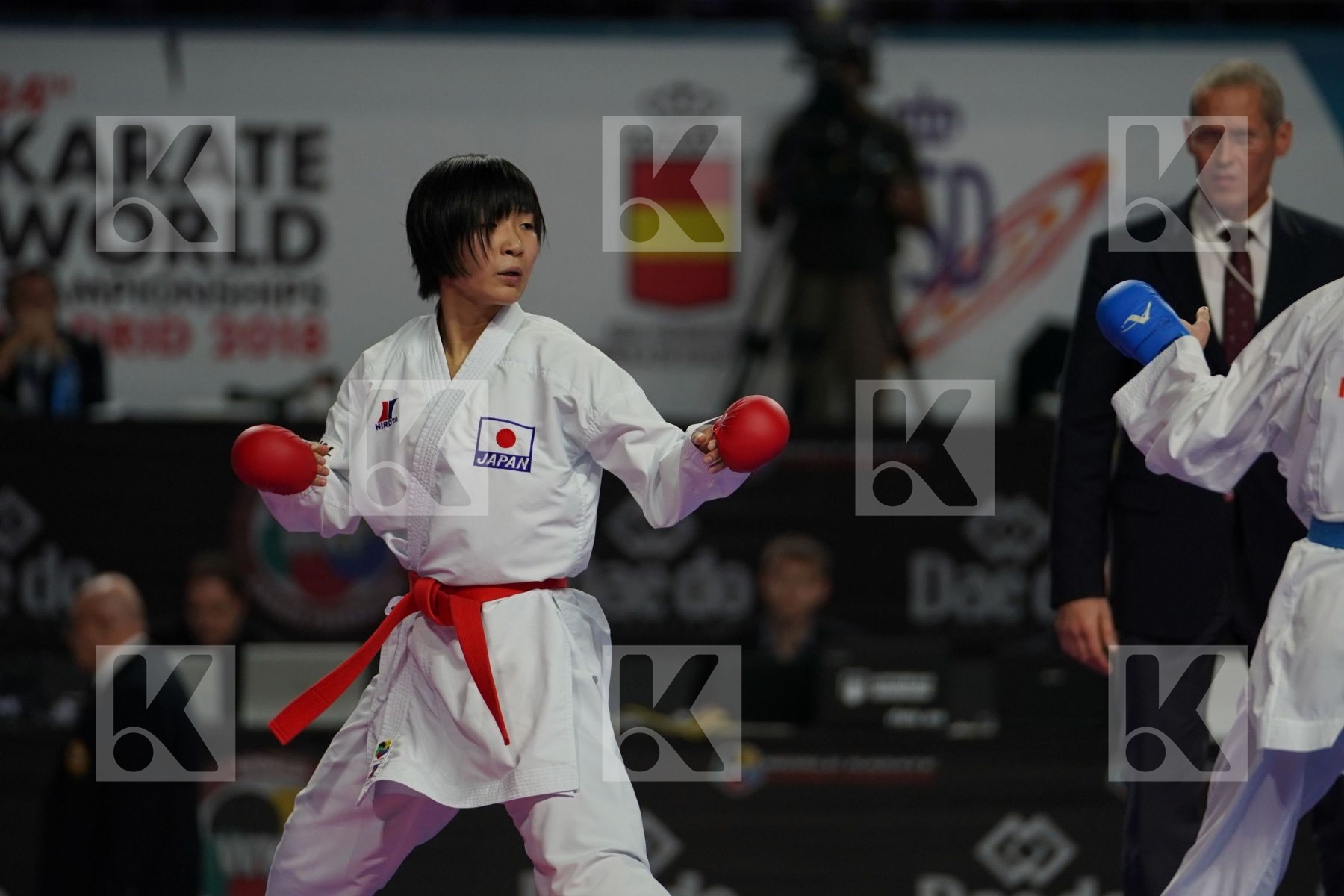 MIHO MIYAHARA (JAPAN) vs SERAP OZCELIK ARAPOGLU (TURKEY) in Senior Kumite -50 Kg - Final bout