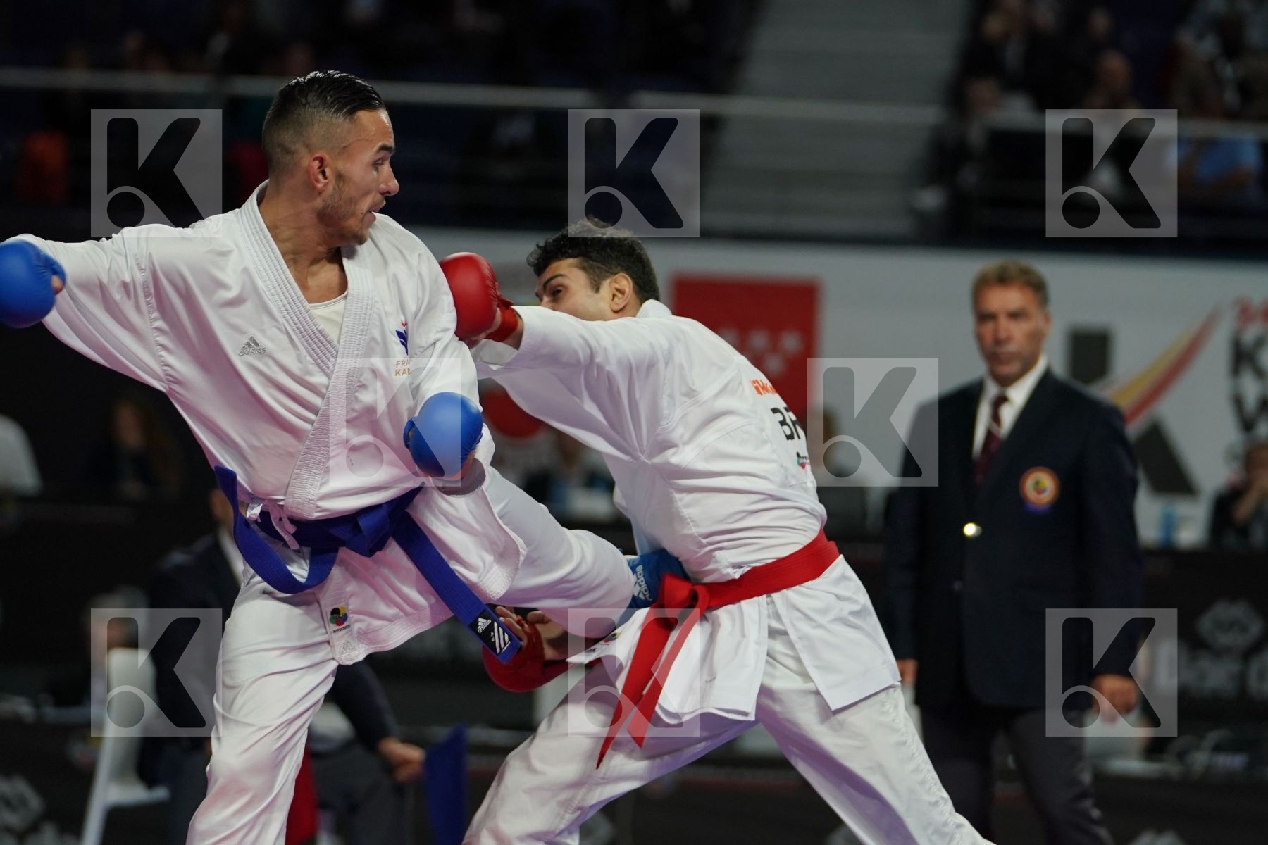 VINICIUS FIGUEIRA (BRAZIL) vs STEVEN DACOSTA (FRANCE) in Senior Kumite -67 Kg - Final bout