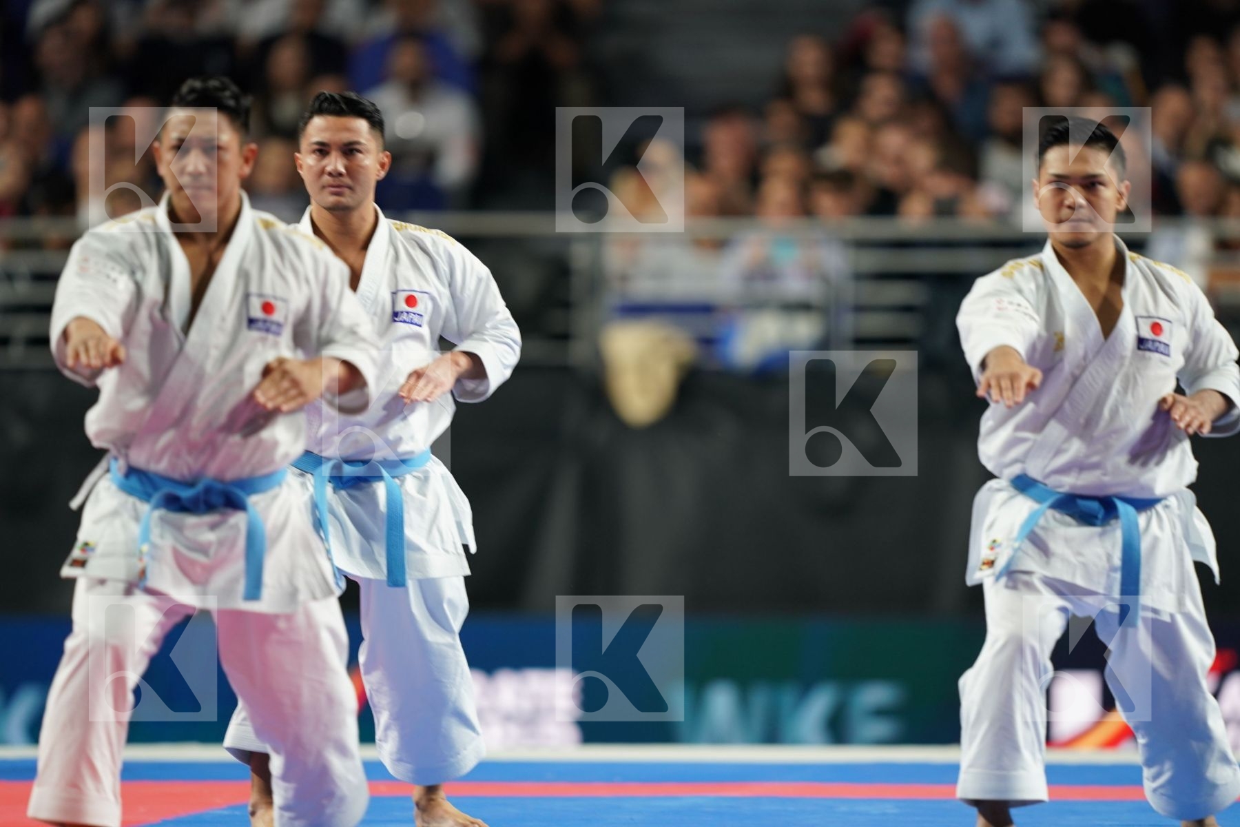 JAPAN (KINJO, KIYUNA, UEMURA) in Senior Team Male Kata - Final bout
