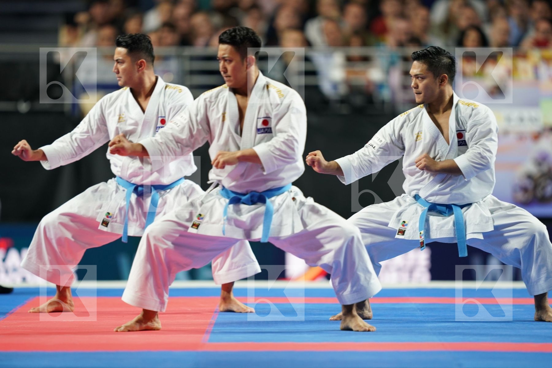 JAPAN (KINJO, KIYUNA, UEMURA) in Senior Team Male Kata - Final bout