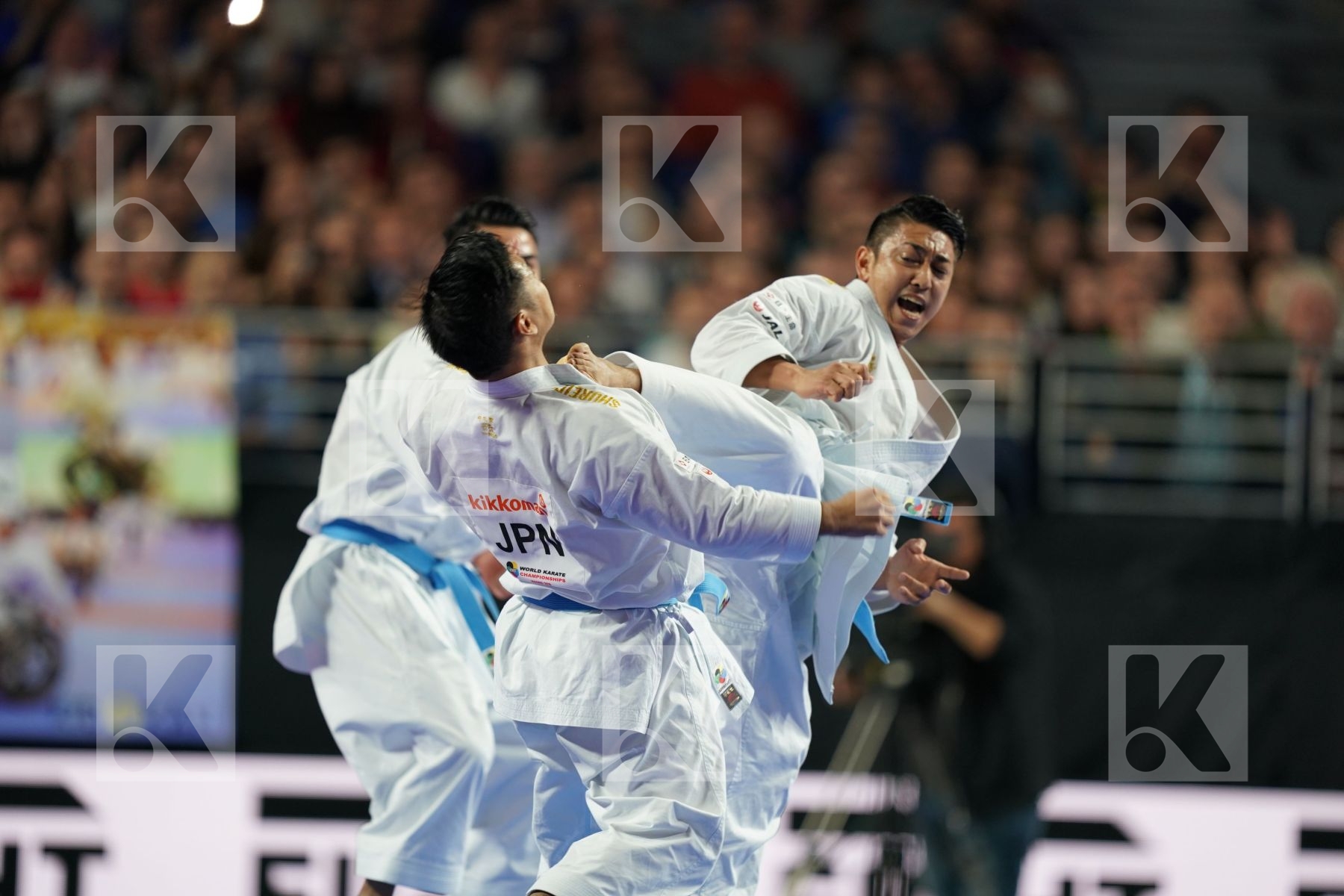 JAPAN (KINJO, KIYUNA, UEMURA) in Senior Team Male Kata - Final bout