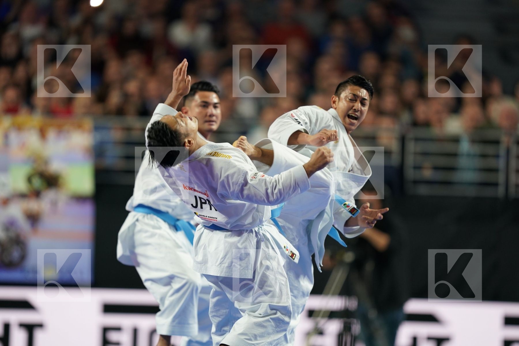 JAPAN (KINJO, KIYUNA, UEMURA) in Senior Team Male Kata - Final bout