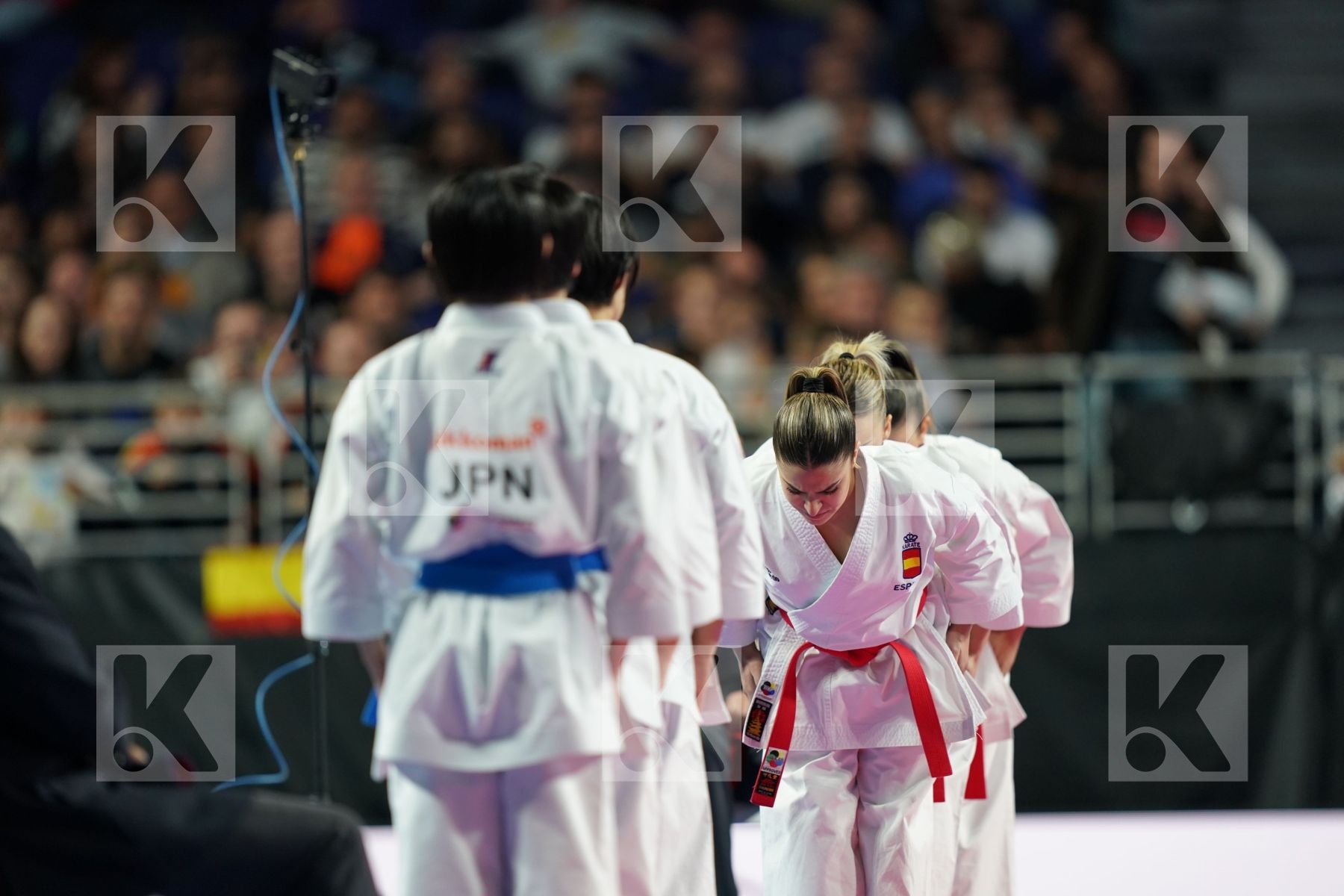 SPAIN(GARCIA LOZANO, RODRIGUEZ ENCABO, ROY RUBIO) in Senior Team Female Kata - Final bout