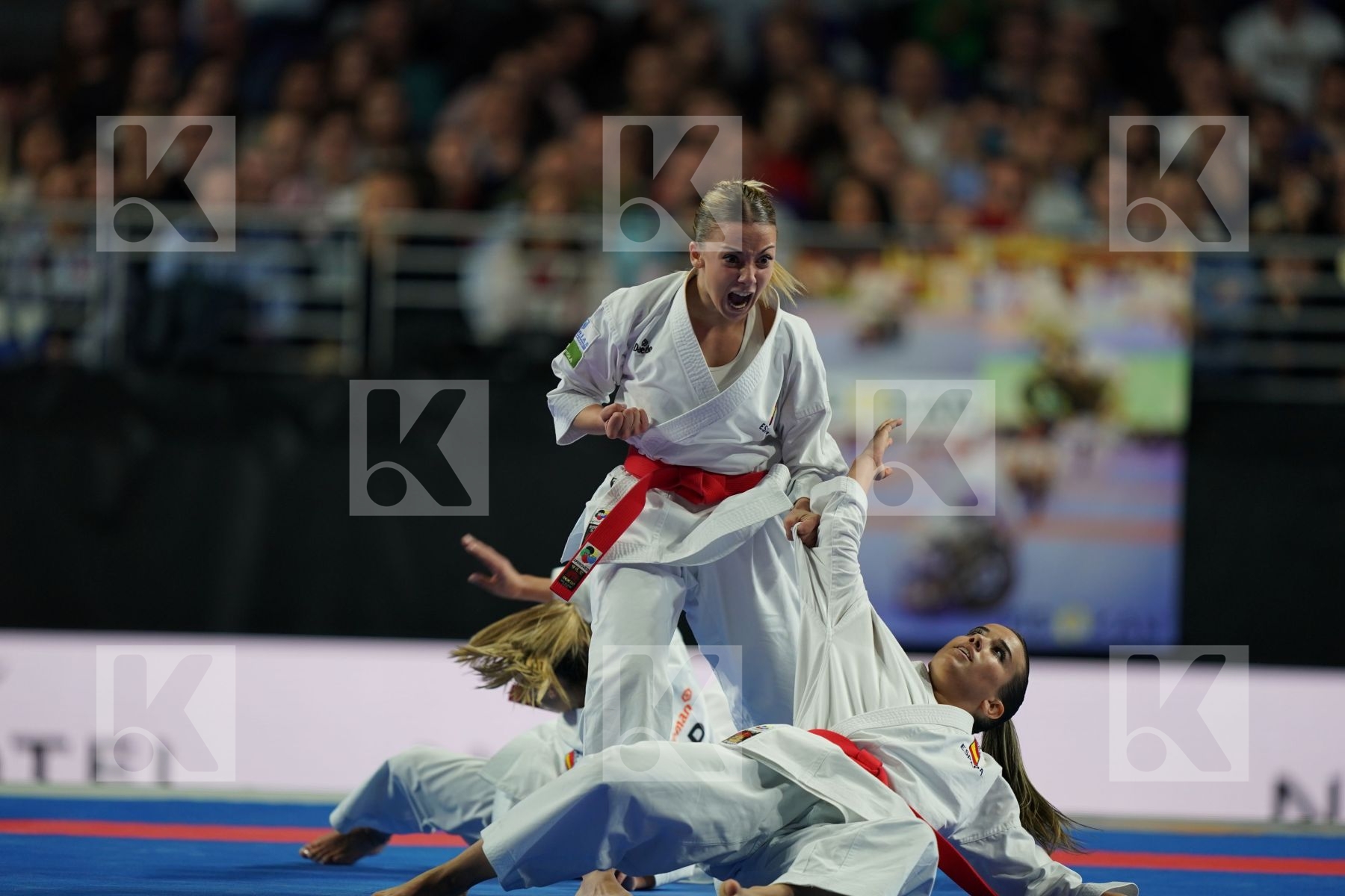 SPAIN(GARCIA LOZANO, RODRIGUEZ ENCABO, ROY RUBIO) in Senior Team Female Kata - Final bout
