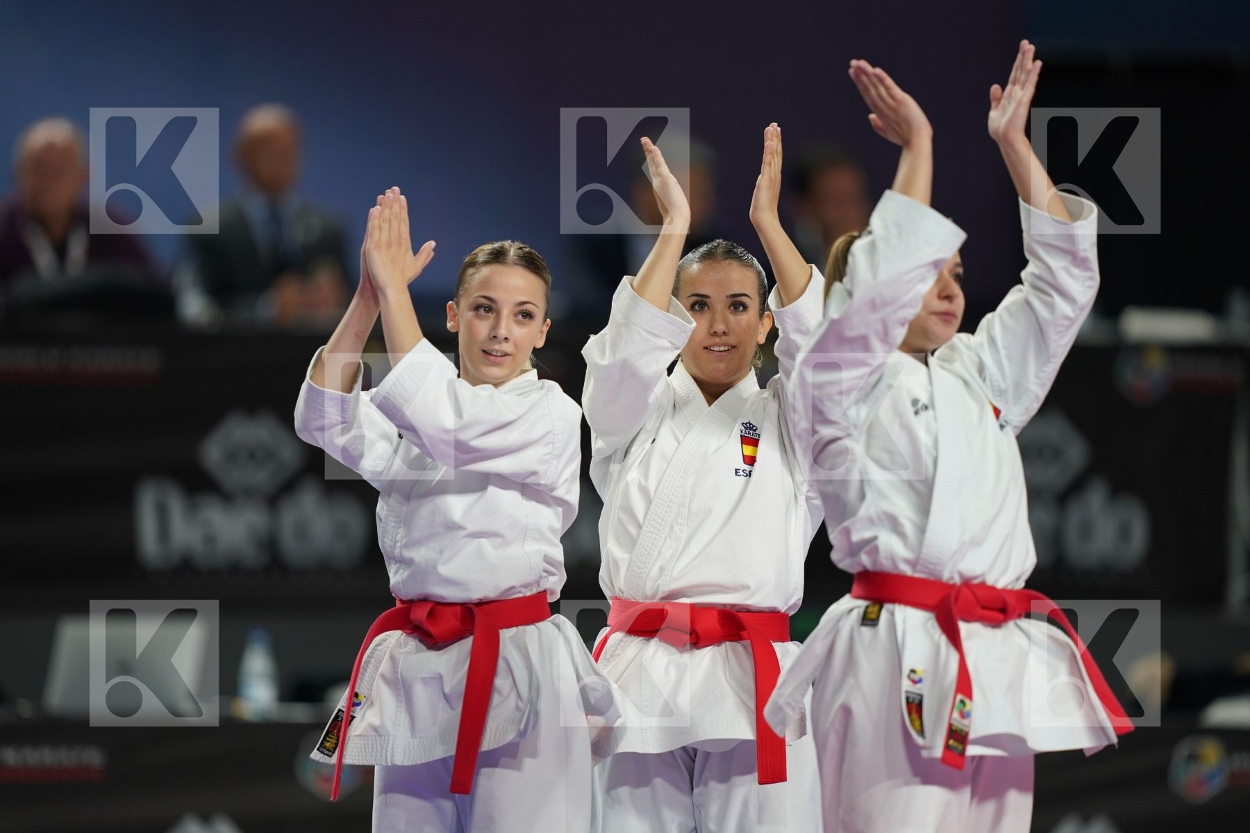 SPAIN(GARCIA LOZANO, RODRIGUEZ ENCABO, ROY RUBIO) in Senior Team Female Kata - Final bout