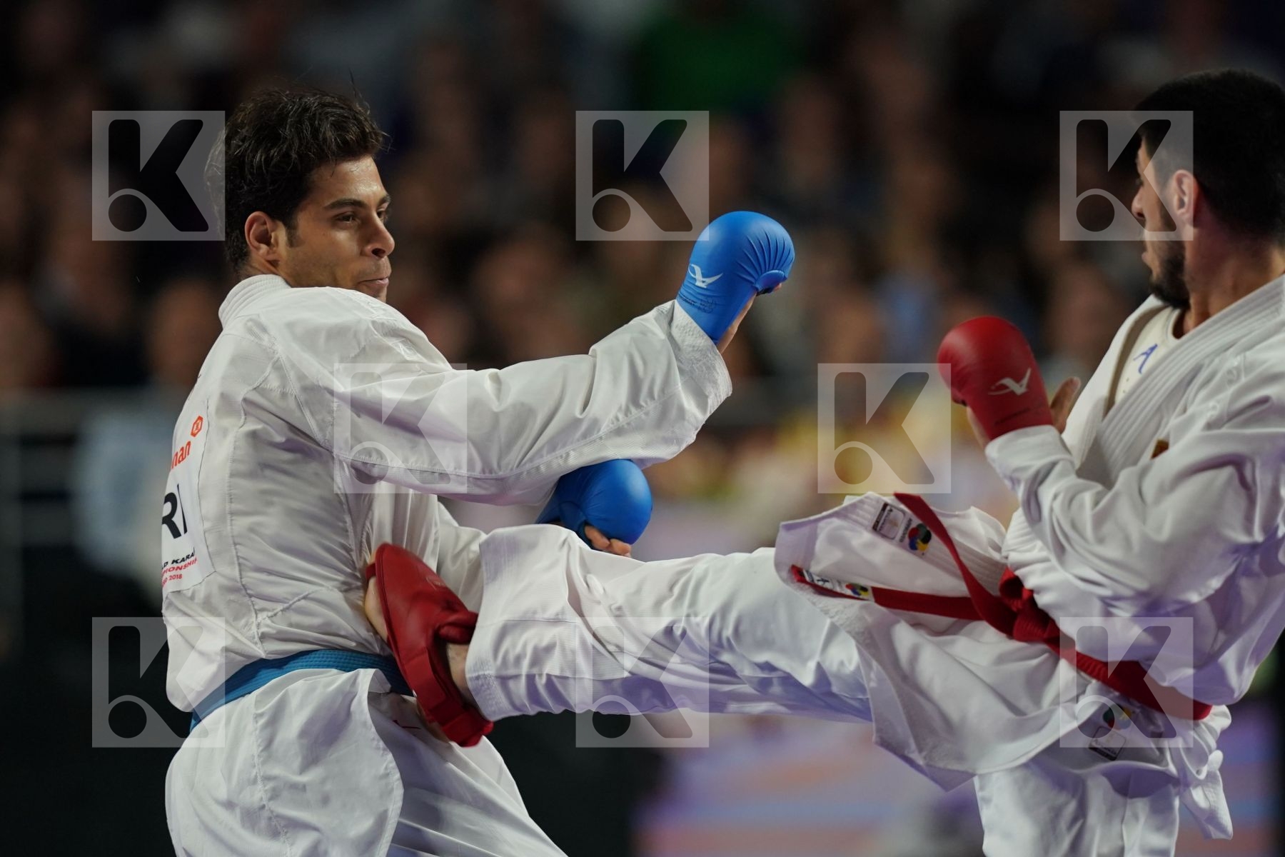 TURKEY (AKTAS, ELTEMUR, GOK, KAPTAN, OZER, UYGUR, YAMANOGLU) vs IRAN (ABAZARI, ASGARI GHONCHEH, ASIABARI, GANJZADEH, HEYDARI, KHODABAKHSHI, POORSHAB) in Senior Team Male Kumite - Final bout