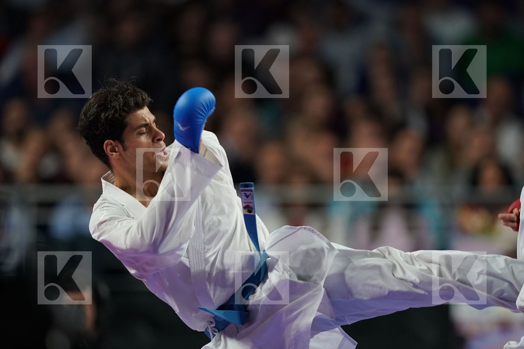 TURKEY (AKTAS, ELTEMUR, GOK, KAPTAN, OZER, UYGUR, YAMANOGLU) vs IRAN (ABAZARI, ASGARI GHONCHEH, ASIABARI, GANJZADEH, HEYDARI, KHODABAKHSHI, POORSHAB) in Senior Team Male Kumite - Final bout