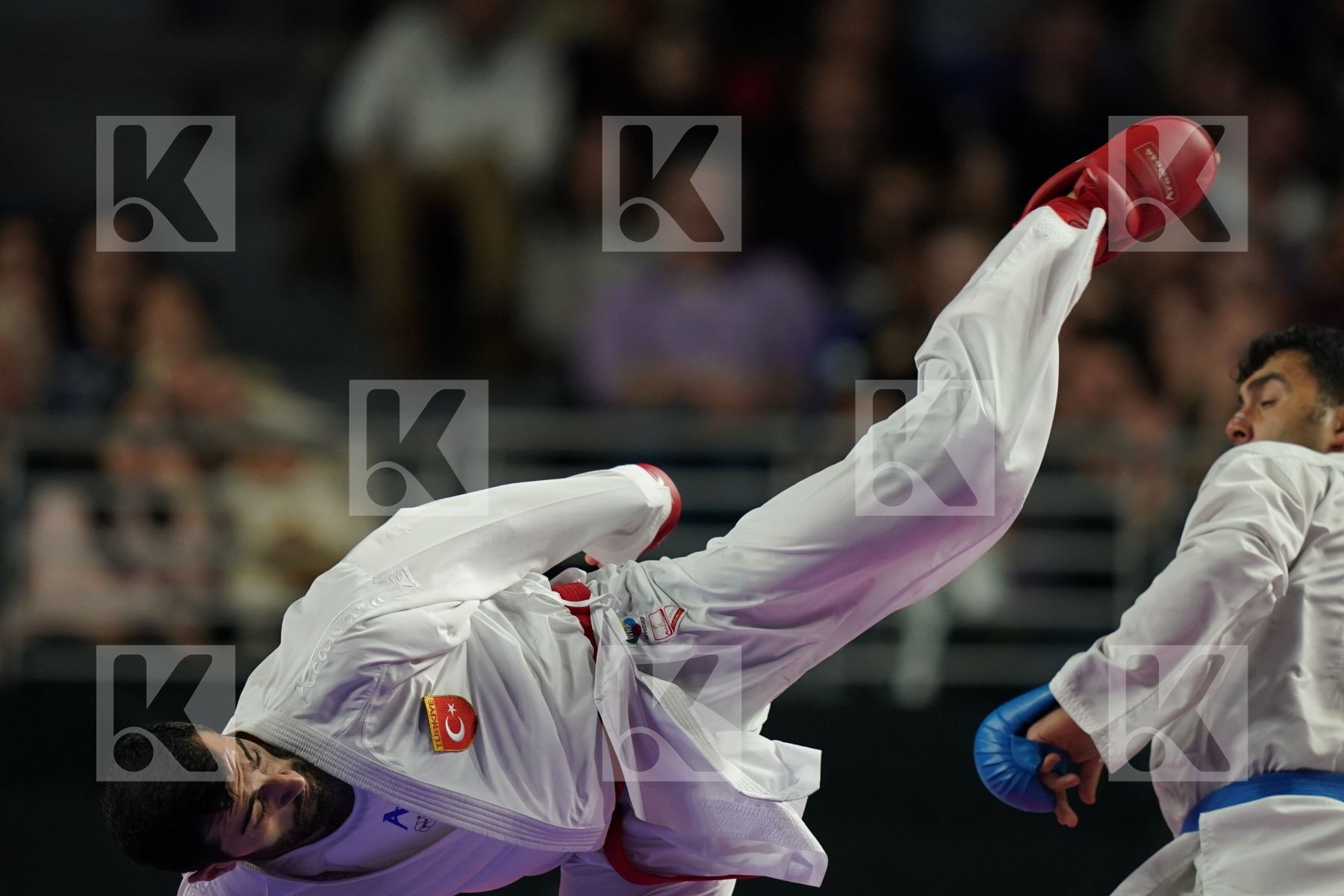 TURKEY (AKTAS, ELTEMUR, GOK, KAPTAN, OZER, UYGUR, YAMANOGLU) vs IRAN (ABAZARI, ASGARI GHONCHEH, ASIABARI, GANJZADEH, HEYDARI, KHODABAKHSHI, POORSHAB) in Senior Team Male Kumite - Final bout