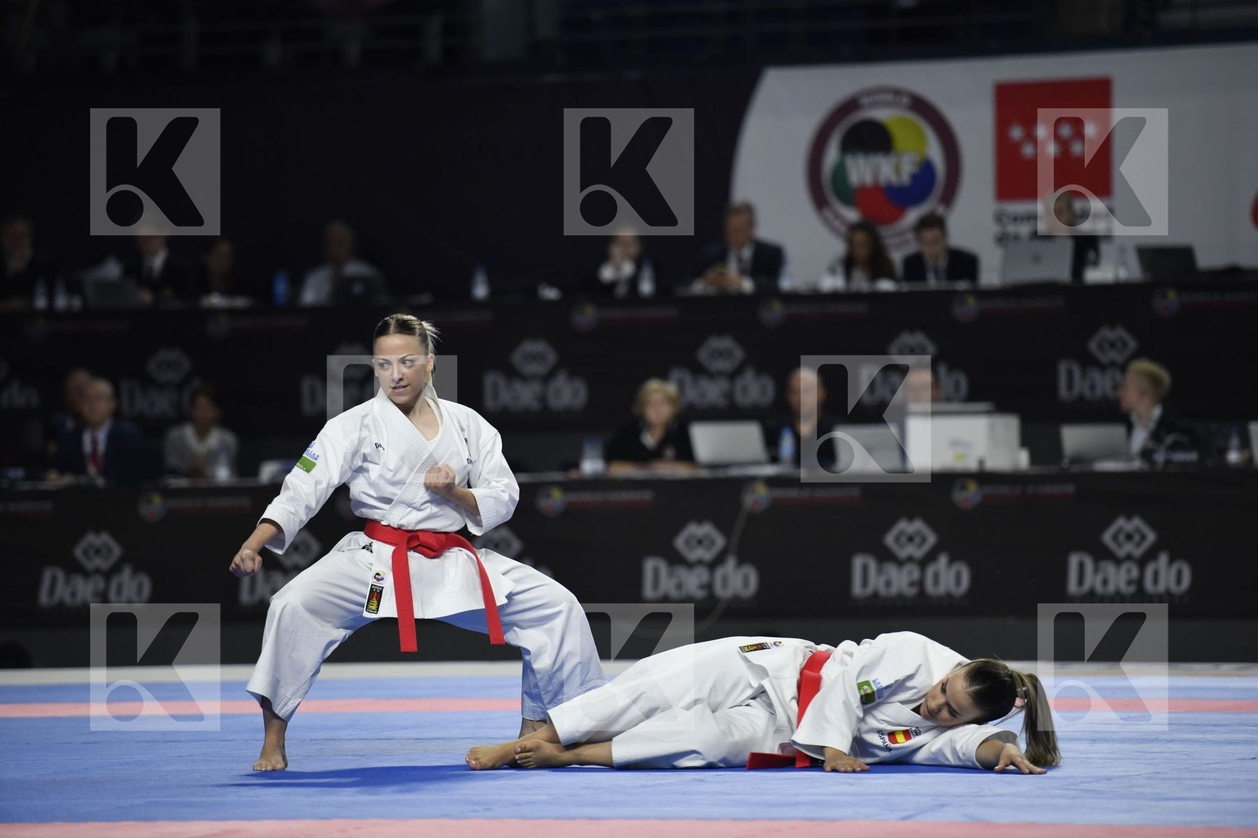 SPAIN (GARCIA LOZANO, RODRIGUEZ ENCABO, ROY RUBIO) vs JAPAN (ISHIBASHI, MUGIYAMA, TAIRA) in Senior Team Female Kata - Final bout