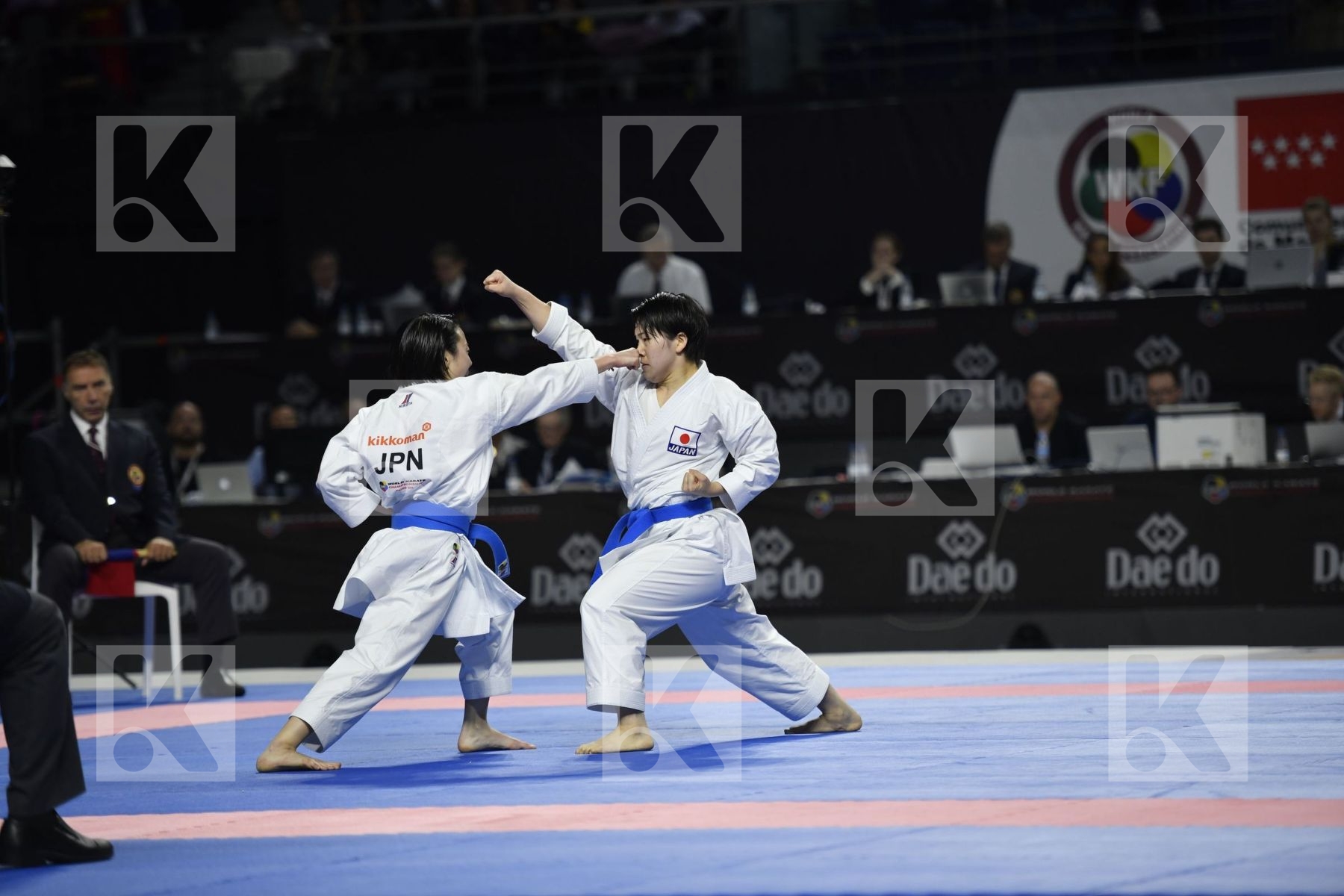 SPAIN (GARCIA LOZANO, RODRIGUEZ ENCABO, ROY RUBIO) vs JAPAN (ISHIBASHI, MUGIYAMA, TAIRA) in Senior Team Female Kata - Final bout