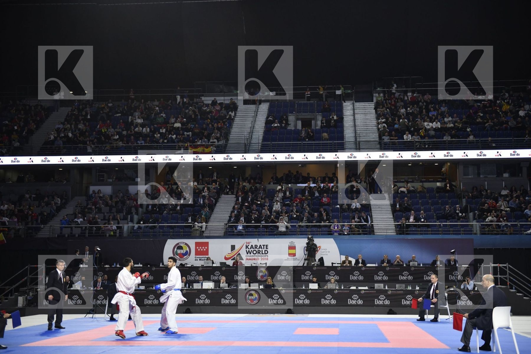 TURKEY (AKTAS, ELTEMUR, GOK, KAPTAN, OZER, UYGUR, YAMANOGLU) vs IRAN (ABAZARI, ASGARI GHONCHEH, ASIABARI, GANJZADEH, HEYDARI, KHODABAKHSHI, POORSHAB) in Senior Team Male Kumite - Final bout