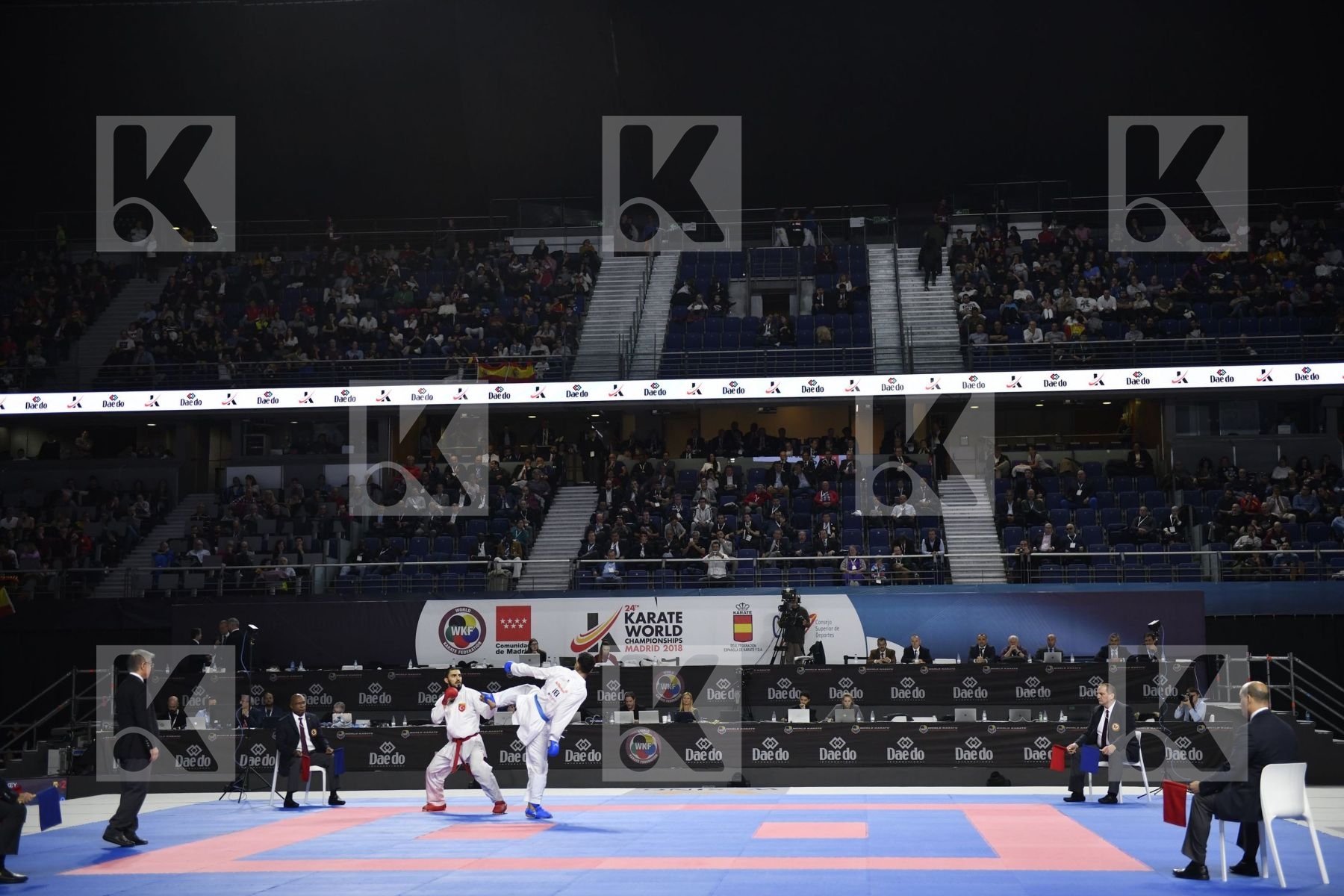 TURKEY (AKTAS, ELTEMUR, GOK, KAPTAN, OZER, UYGUR, YAMANOGLU) vs IRAN (ABAZARI, ASGARI GHONCHEH, ASIABARI, GANJZADEH, HEYDARI, KHODABAKHSHI, POORSHAB) in Senior Team Male Kumite - Final bout