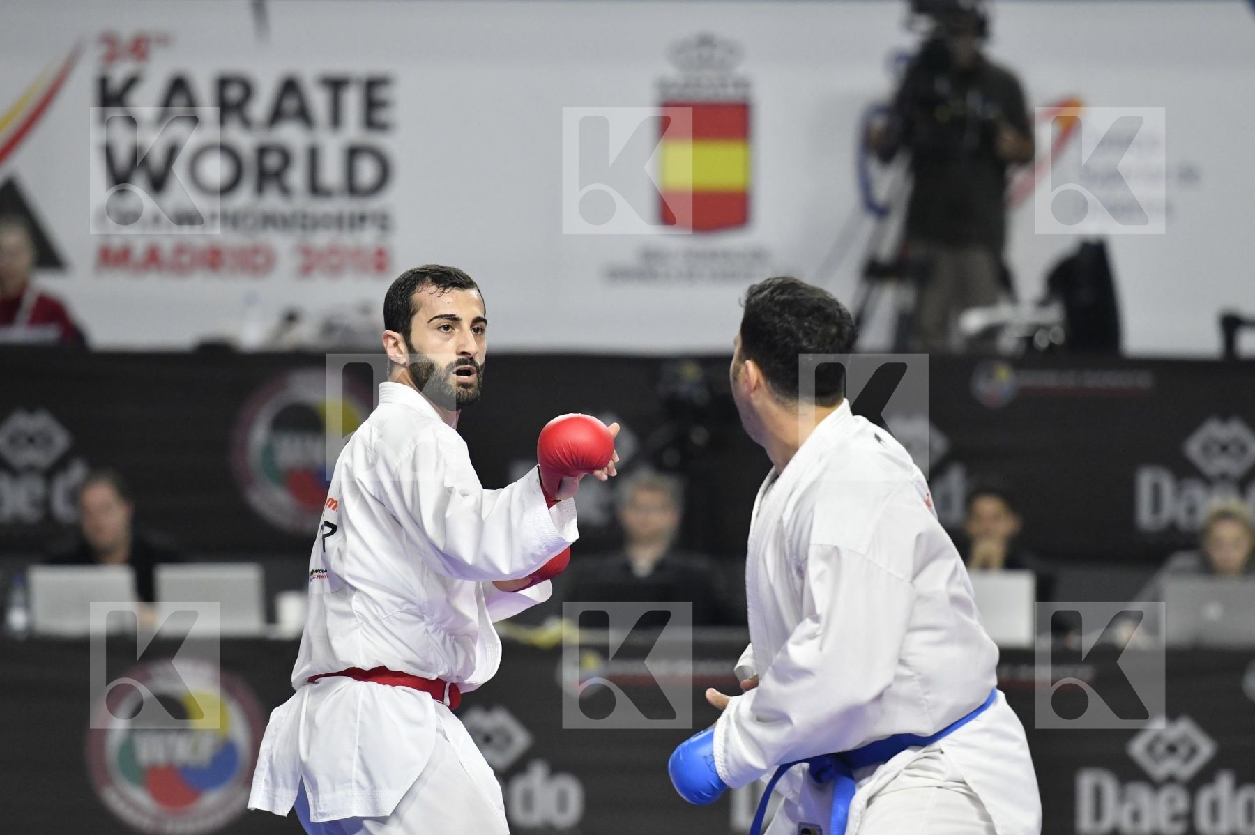 TURKEY (AKTAS, ELTEMUR, GOK, KAPTAN, OZER, UYGUR, YAMANOGLU) vs IRAN (ABAZARI, ASGARI GHONCHEH, ASIABARI, GANJZADEH, HEYDARI, KHODABAKHSHI, POORSHAB) in Senior Team Male Kumite - Final bout