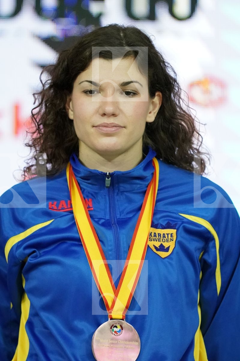 HANA ANTUNOVIC (SWEDEN) in Senior Kumite 68+ Kg - Podium ceremony