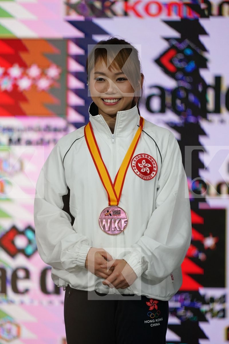 MO SHEUNG GRACE LAU (HONG KONG, CHINA) in Senior Female Kata - Podium ceremony