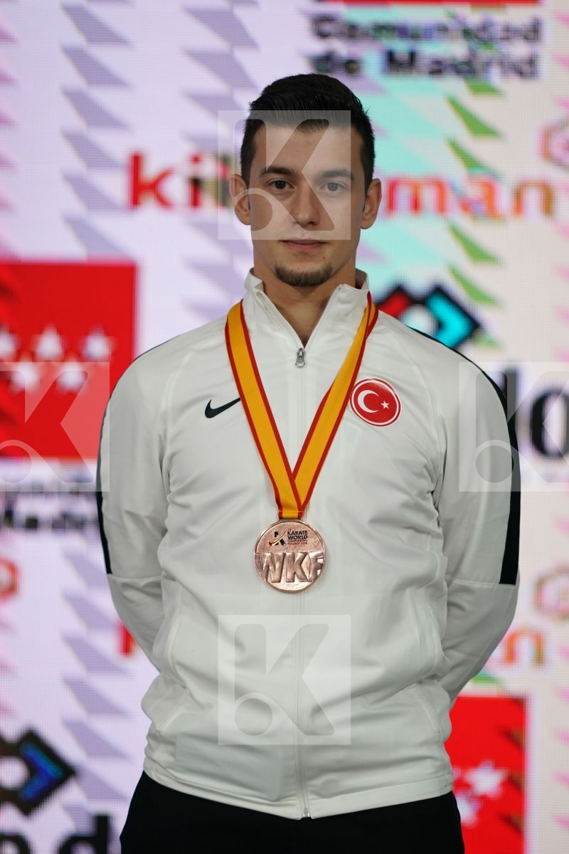 ALI SOFUOGLU (TURKEY) in Senior Male Kata - Podium ceremony