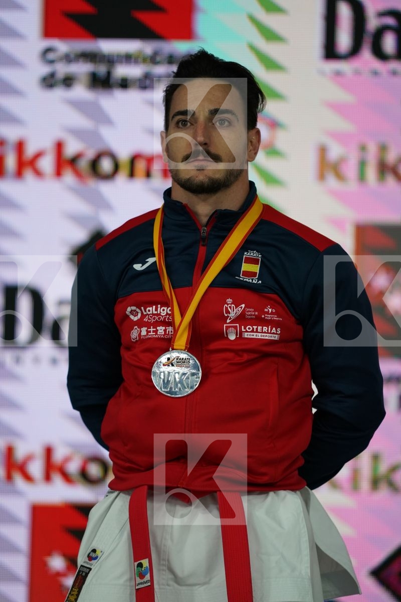 DAMIAN HUGO QUINTERO CAPDEVILA (SPAIN) in Senior Male Kata - Podium ceremony