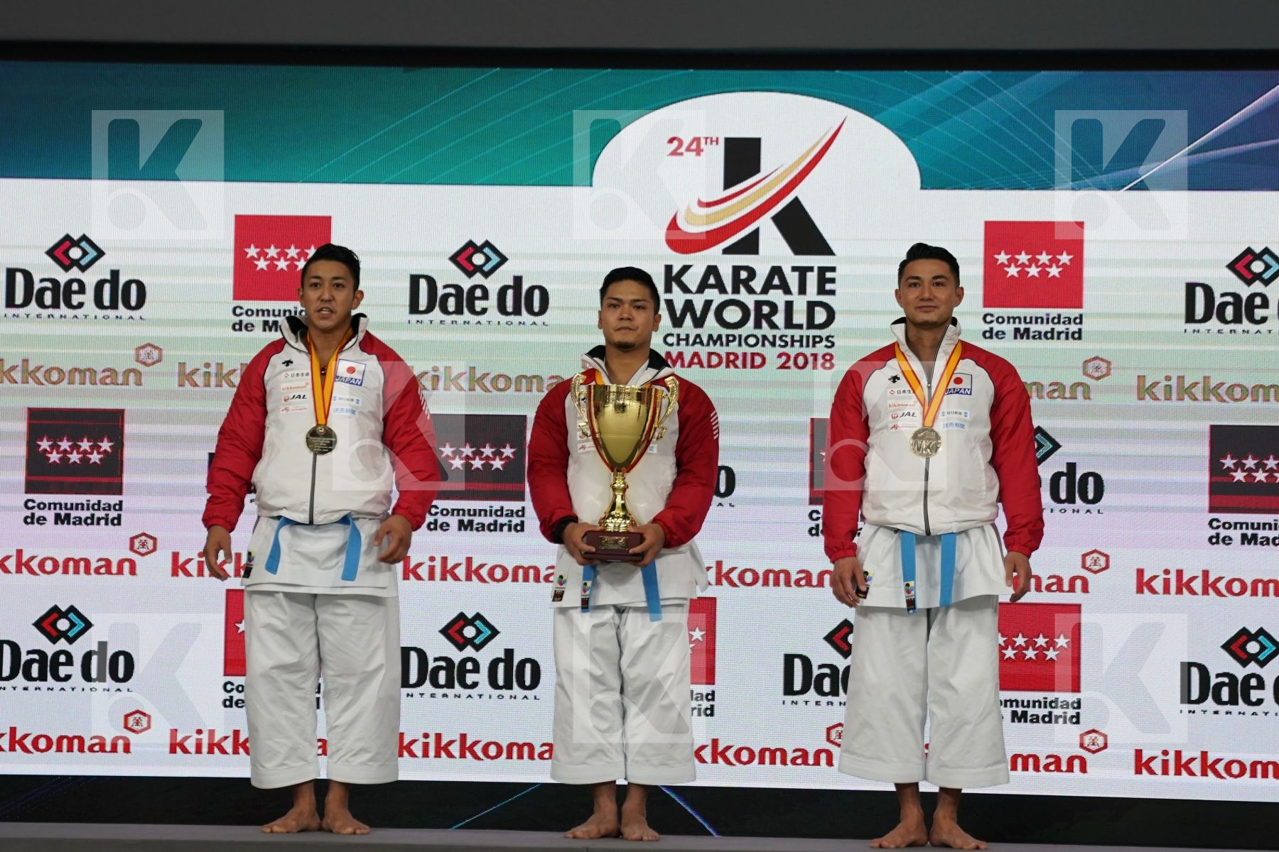 JAPAN (KINJO, KIYUNA, UEMURA) in Senior Team Male Kata - Final bout