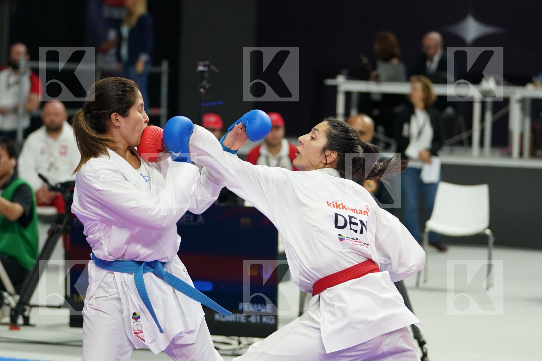 ANGELA ZAQOOMI (DENMARK) in Senior Kumite Ð 61 Kg - Qualification