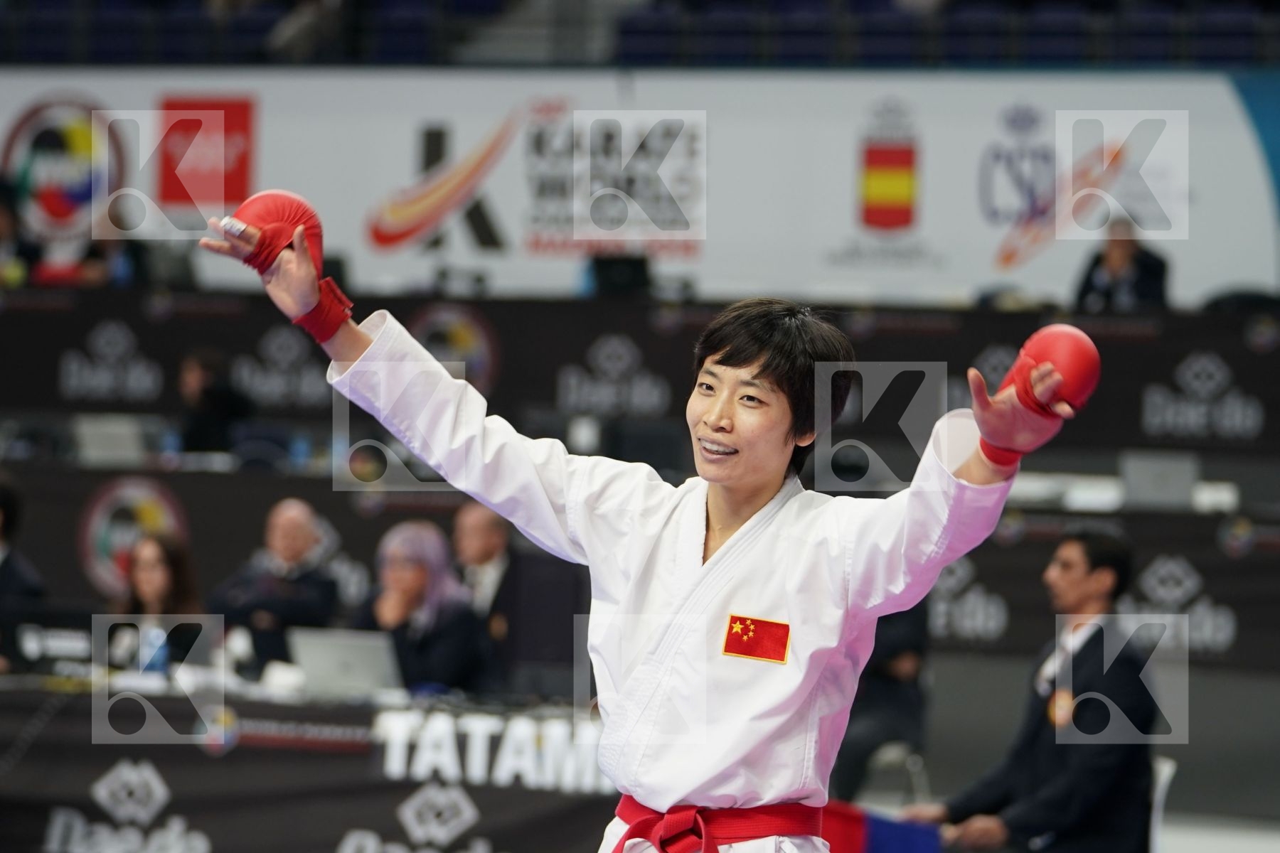 YIN XIAOYAN (CHINA) in Senior Kumite Ð 61 Kg - Qualification