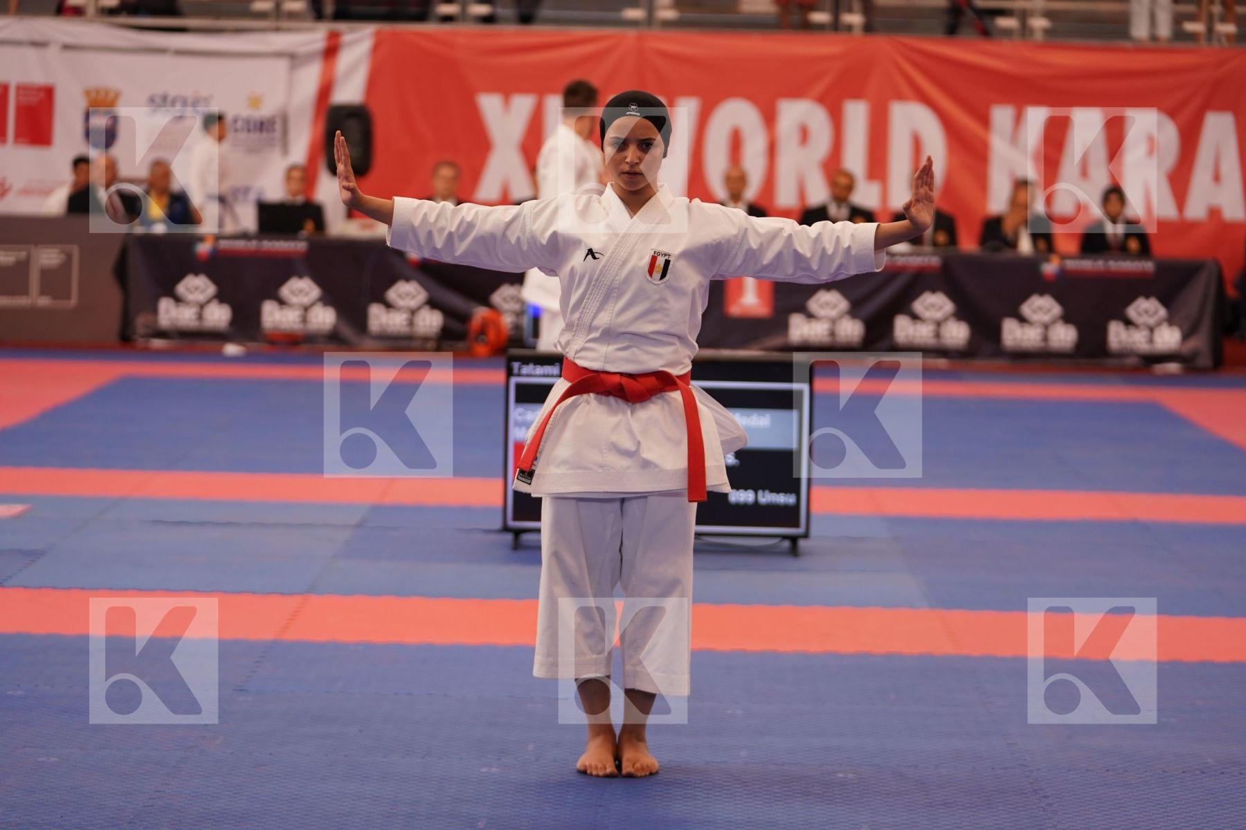 ABDELRAHIM SHAHD (EGYPT) in Cadet Kata Female - Bronze bout