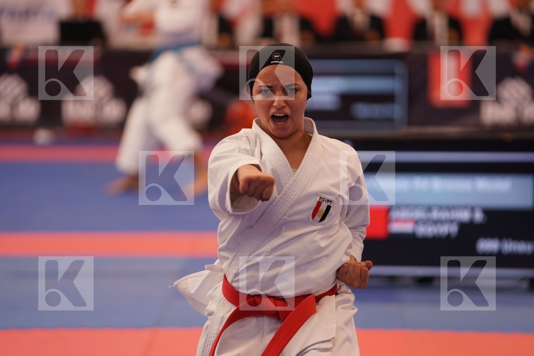 ABDELRAHIM SHAHD (EGYPT) in Cadet Kata Female - Bronze bout
