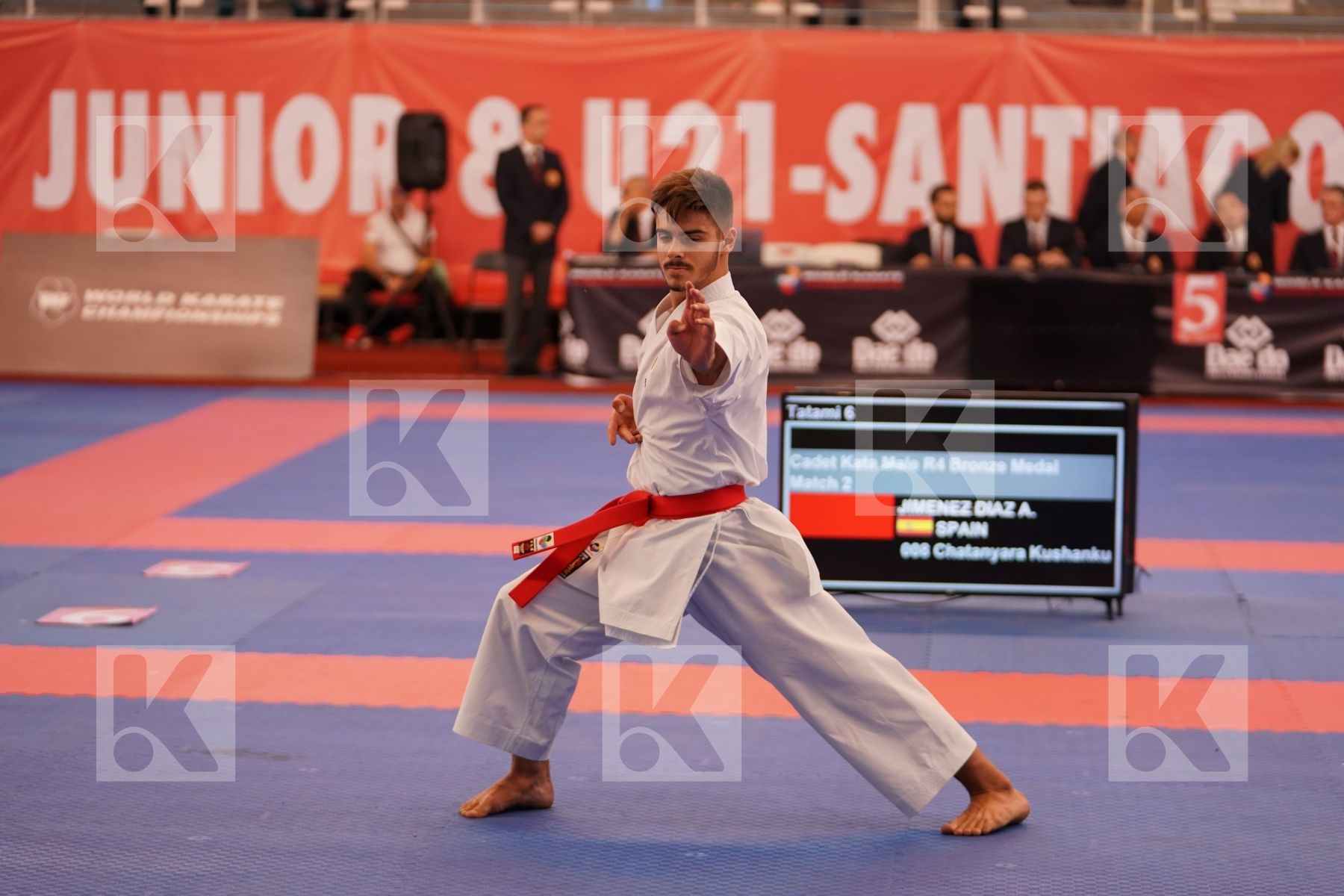 JIMENEZ DIAZ ALEJANDRO (SPAIN) in Cadet Kata Male - Bronze bout