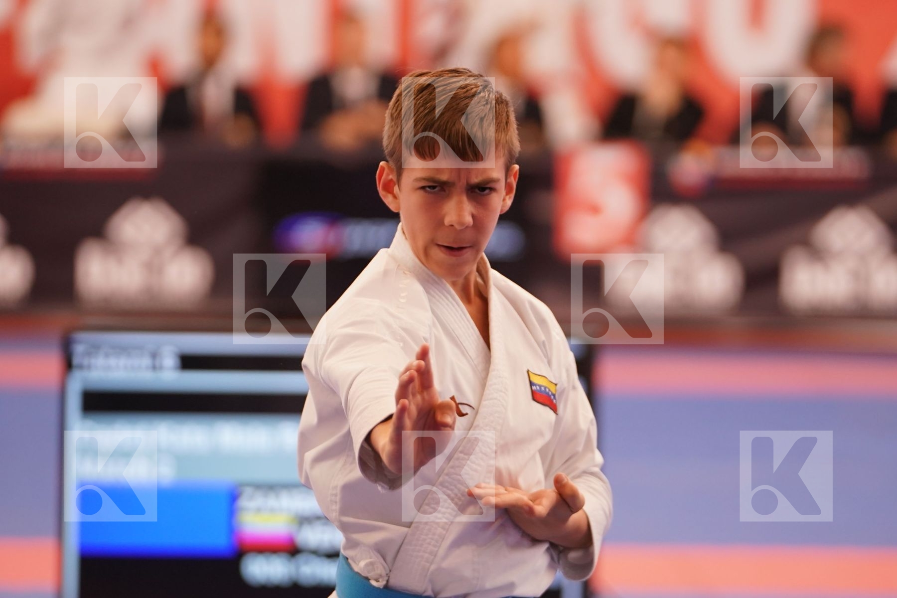 ZAMBRANO FERNANDO (VENEZUELA) in Cadet Kata Male - Bronze bout