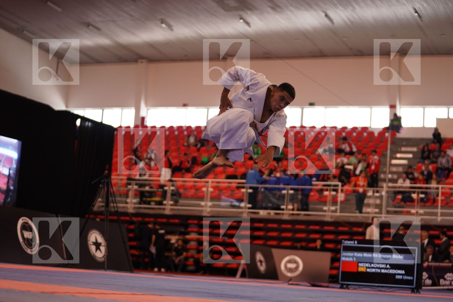 NEDELKOVSKI ALEKSANDAR (NORTH MACEDONIA) in Junior Kata Male - Bronze bout