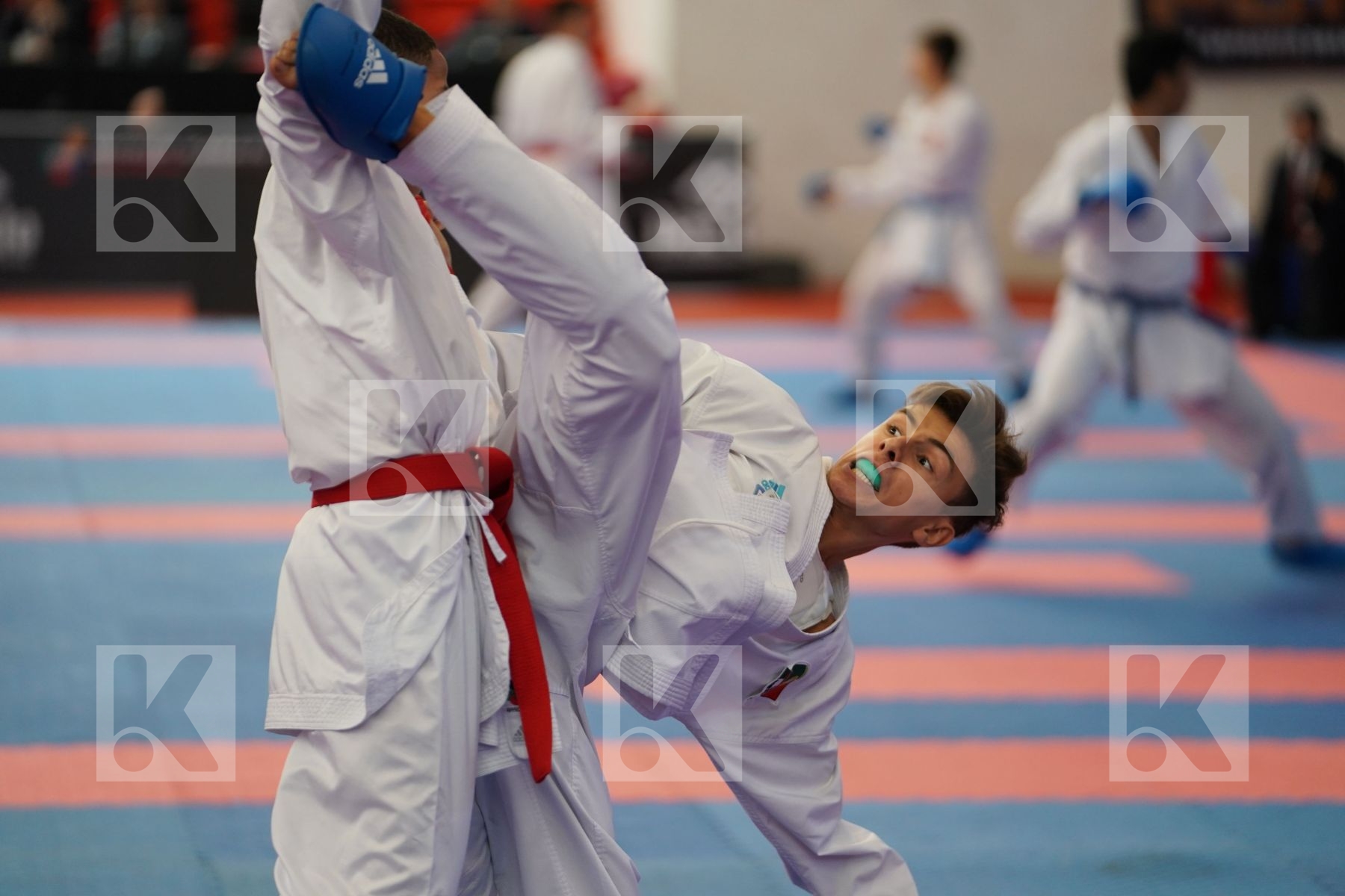 HELLAL AMINE (FRANCE) vs AZEVEDO AFONSO (PORTUGAL) in Cadet Kumite Male -52 Kg - Bronze bout