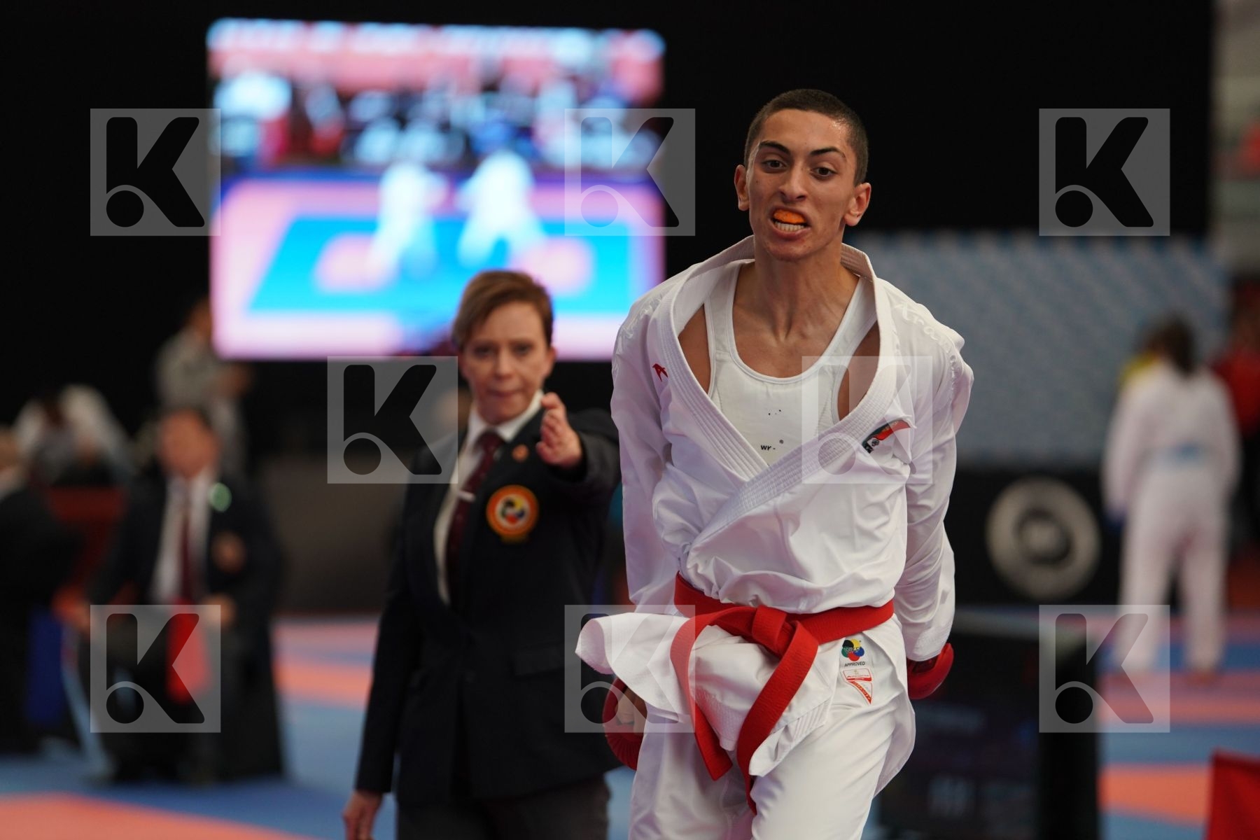 MELO VASCO (PORTUGAL) vs VASILIOU LOIZOS (CYPRUS) in Cadet Kumite Male -70 Kg - Bronze bout