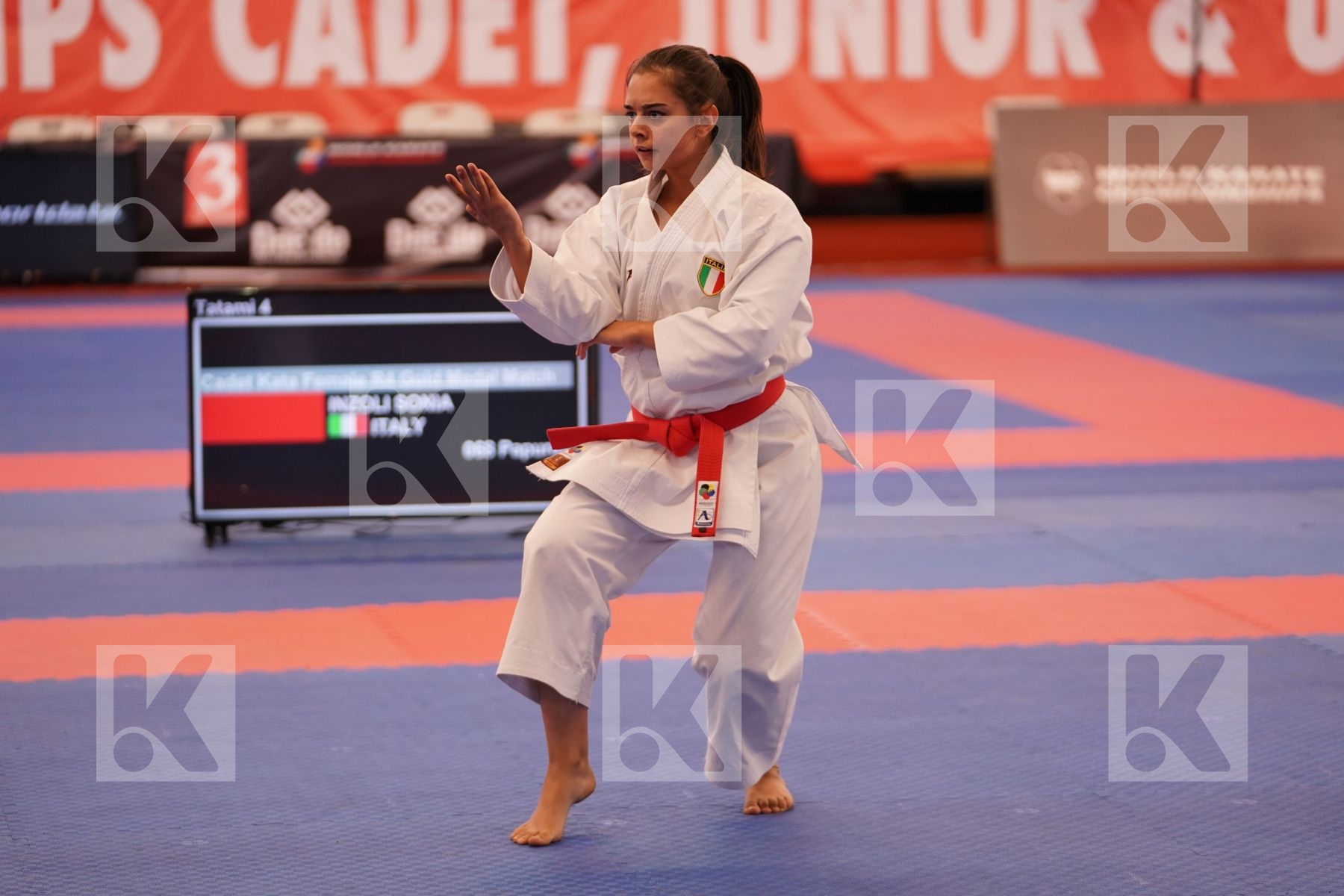 INZOLI SONIA (ITALY) in Cadet Kata Female - Final bout