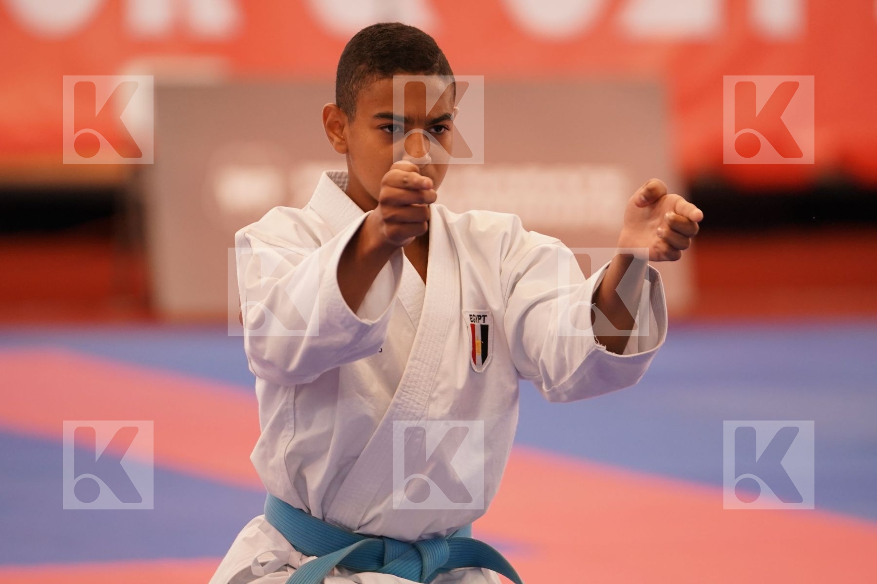 HUSSEIN MOHAMED HUSSEIN (EGYPT) in Cadet Kata Male - Final bout