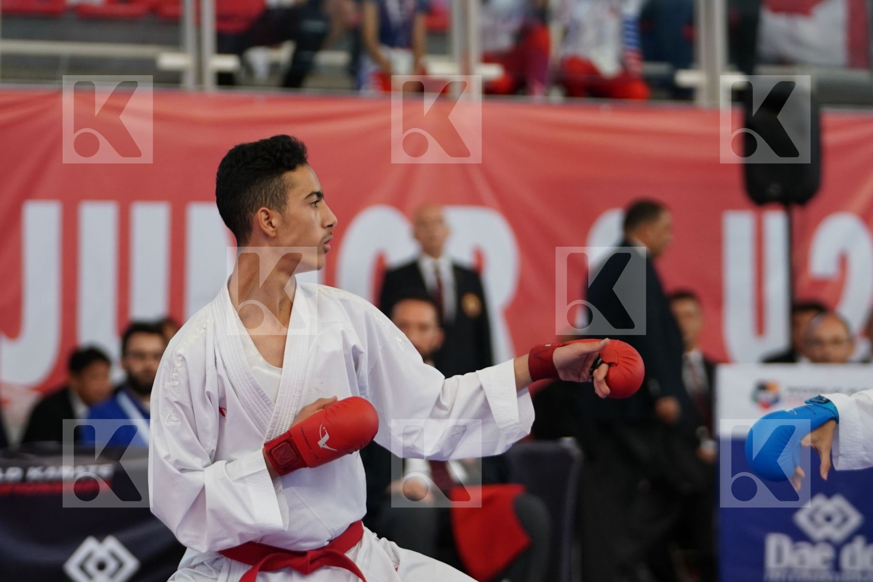 AL NAJJAR SAEED (JORDAN) vs OEZDEMIR MUHAMMED (GERMANY) in Cadet Kumite Male -52 Kg - Podium ceremony
