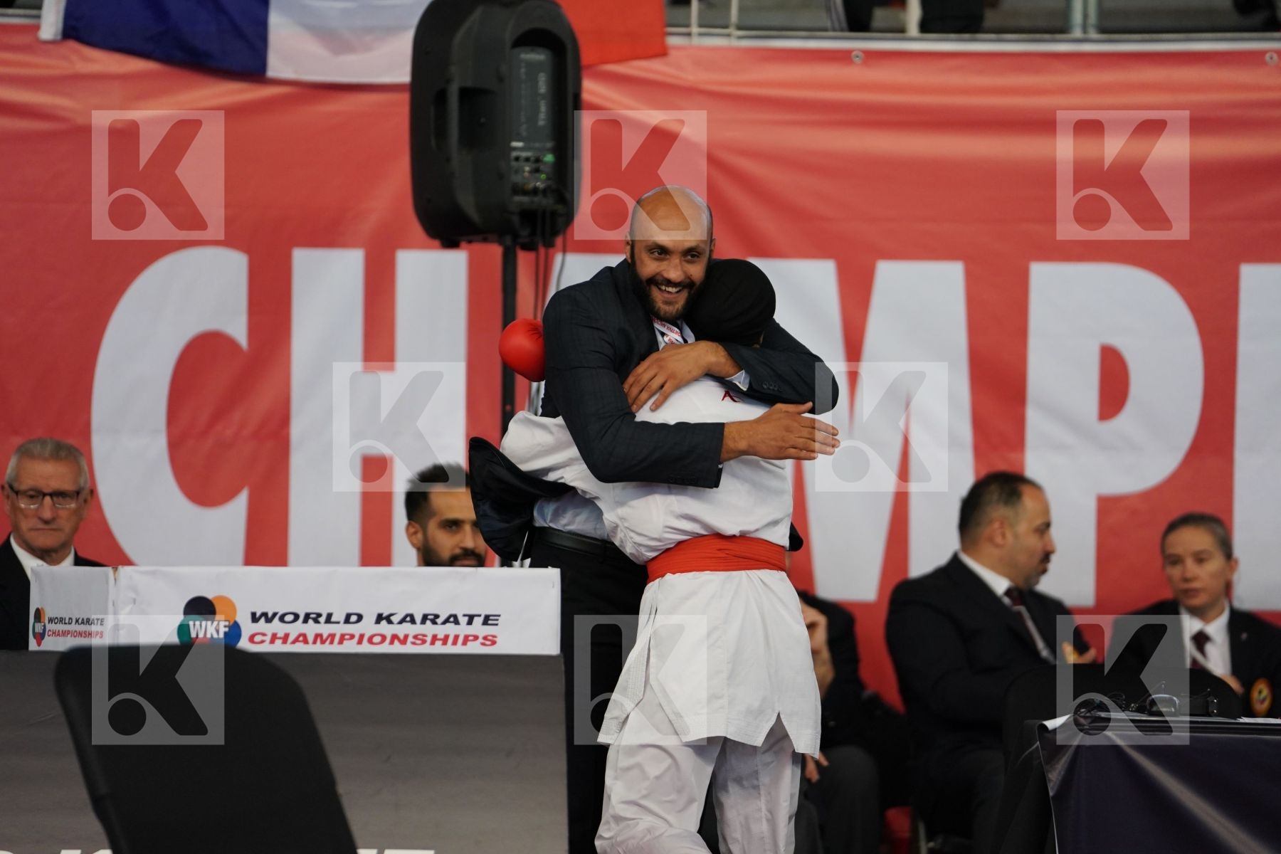 HASSAN BASMALA (EGYPT) vs VLASAKOVA ADELA (SLOVAKIA) in Cadet Kumite Female -54 Kg - Podium ceremony