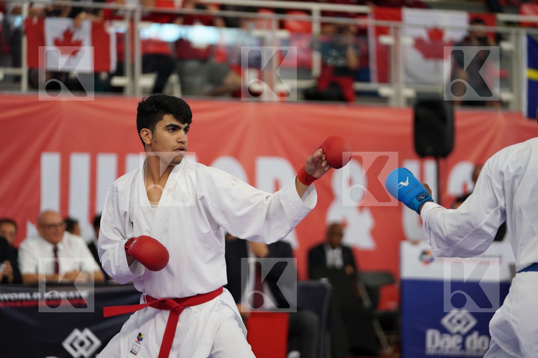 SHAMOUN IBRAHIM (JORDAN) vs SMALL ETHAN (CANADA) in Cadet Kumite Male 70+ Kg - Podium ceremony