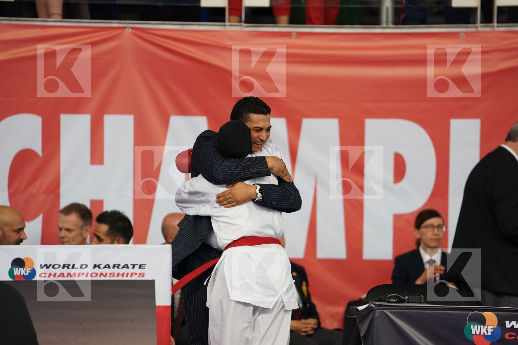 ELGEWILY YASMIN NASR (EGYPT) vs GRIGOREVA ELIZAVETA (RUSSIAN FEDERATION) in Junior Kumite Female -48 Kg - Podium ceremony