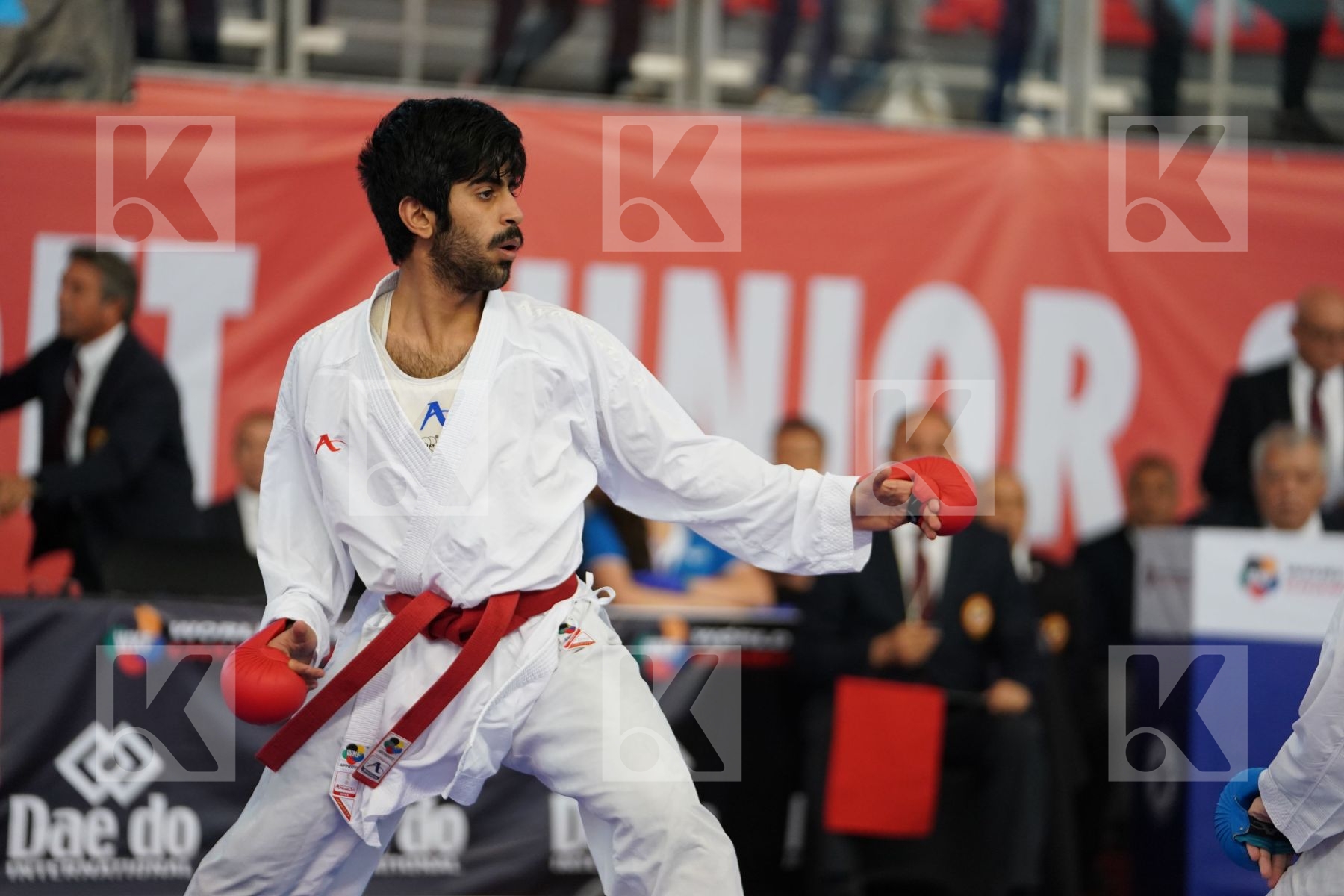 ALZUABI MESHARI (SAUDI ARABIA) vs XENOS CHRISTOS-STEFANOS (GREECE) in Under 21 Kumite Male -60 Kg - Podium ceremony